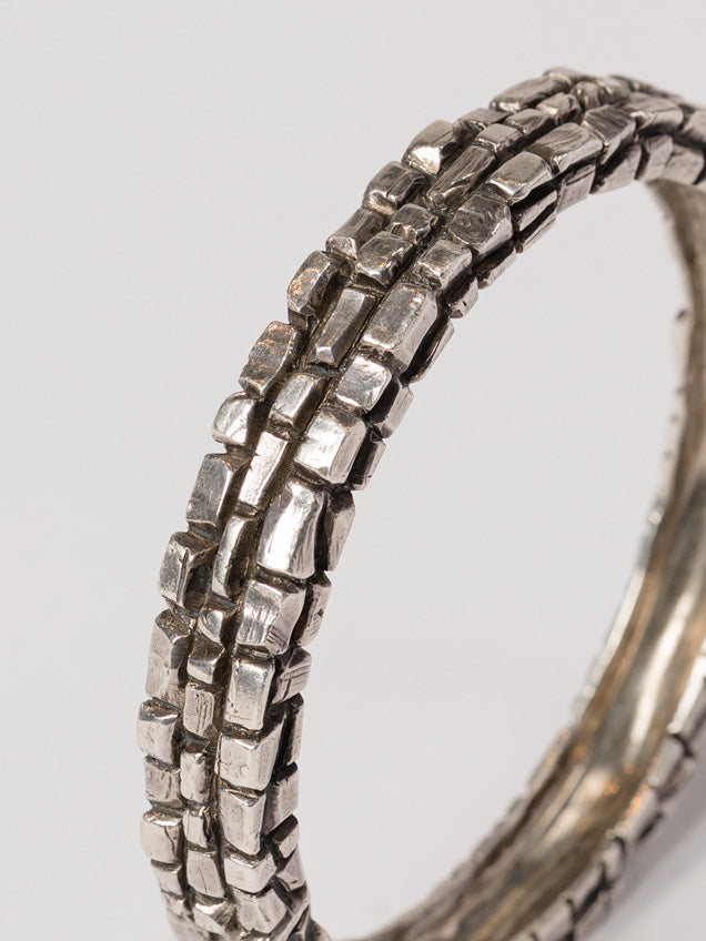 Segmented Silver Bracelet