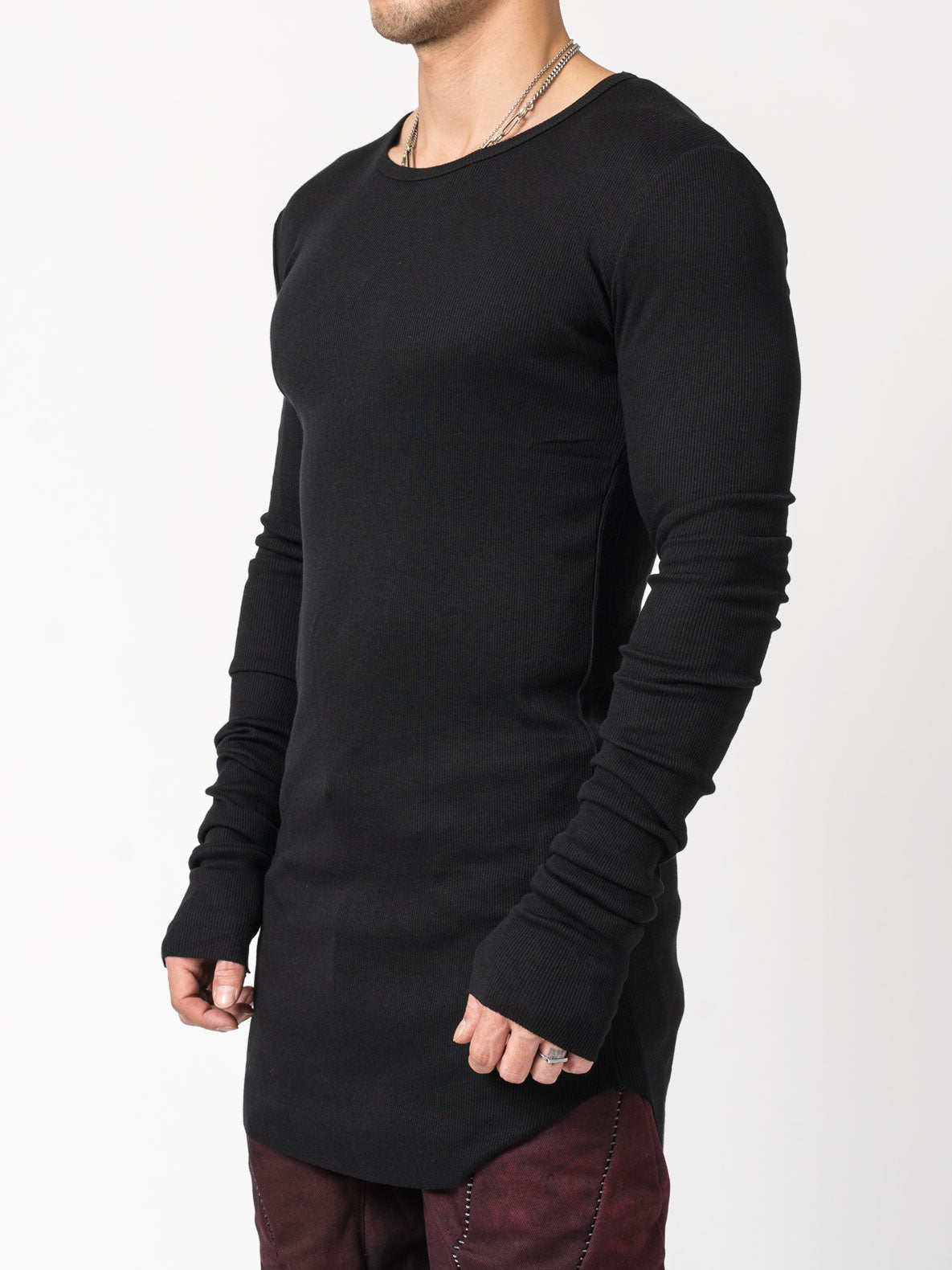 Rib Long Sleeve T-Shirt - INN7