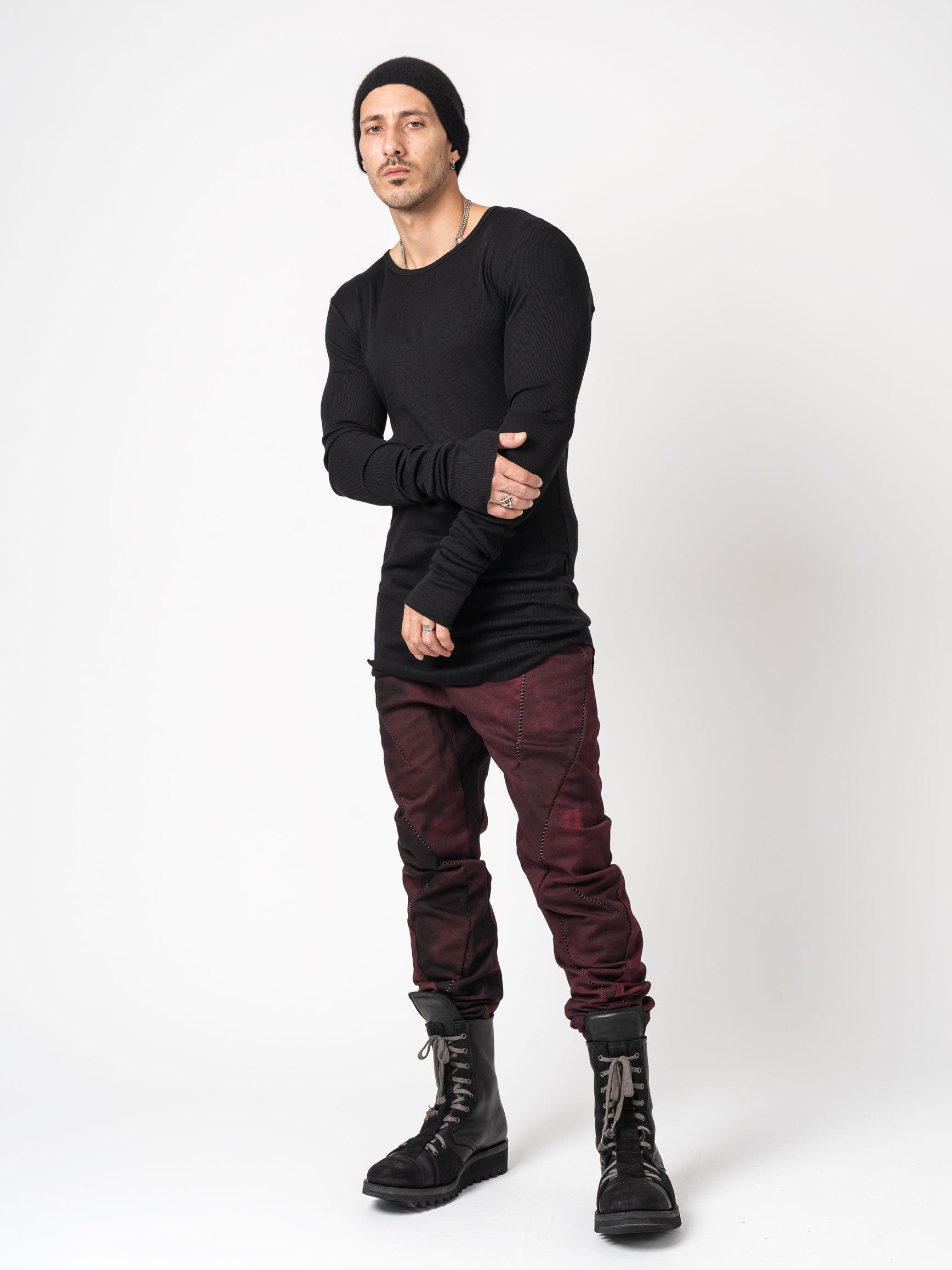 Rib Long Sleeve T-Shirt - INN7