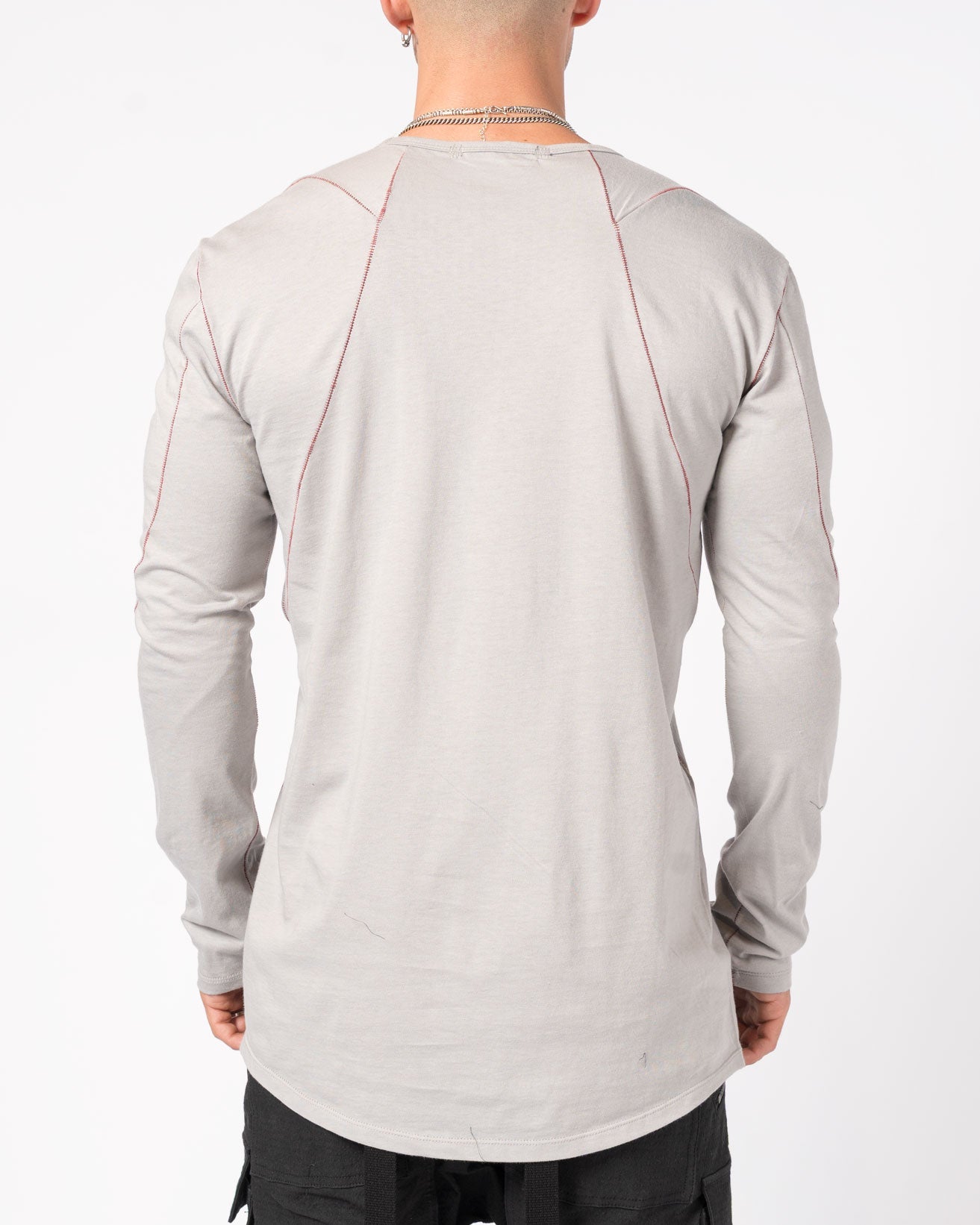 Long-Sleeve T-Shirt with Contrast Stitching - INN7