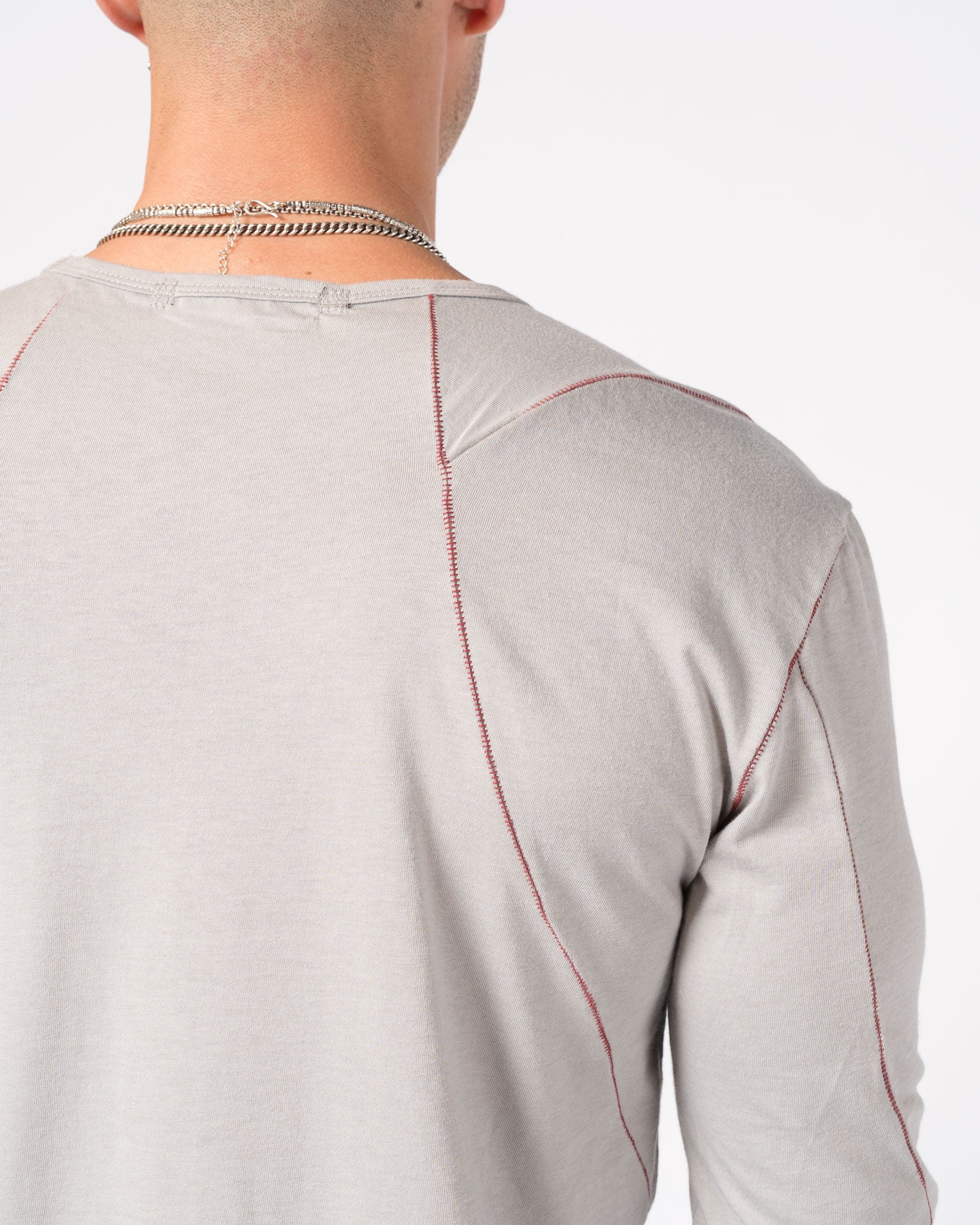 Long-Sleeve T-Shirt with Contrast Stitching - INN7