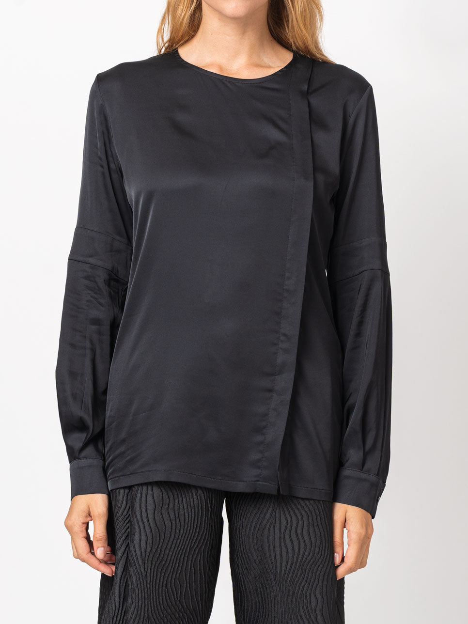 Satin Finish Long Sleeve Shirt - INN7