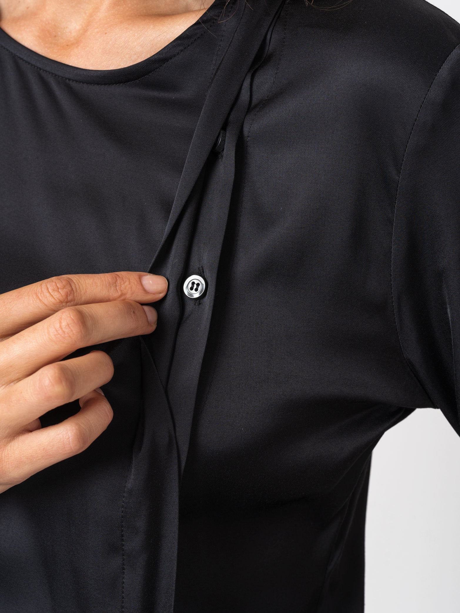 Satin Finish Long Sleeve Shirt - INN7