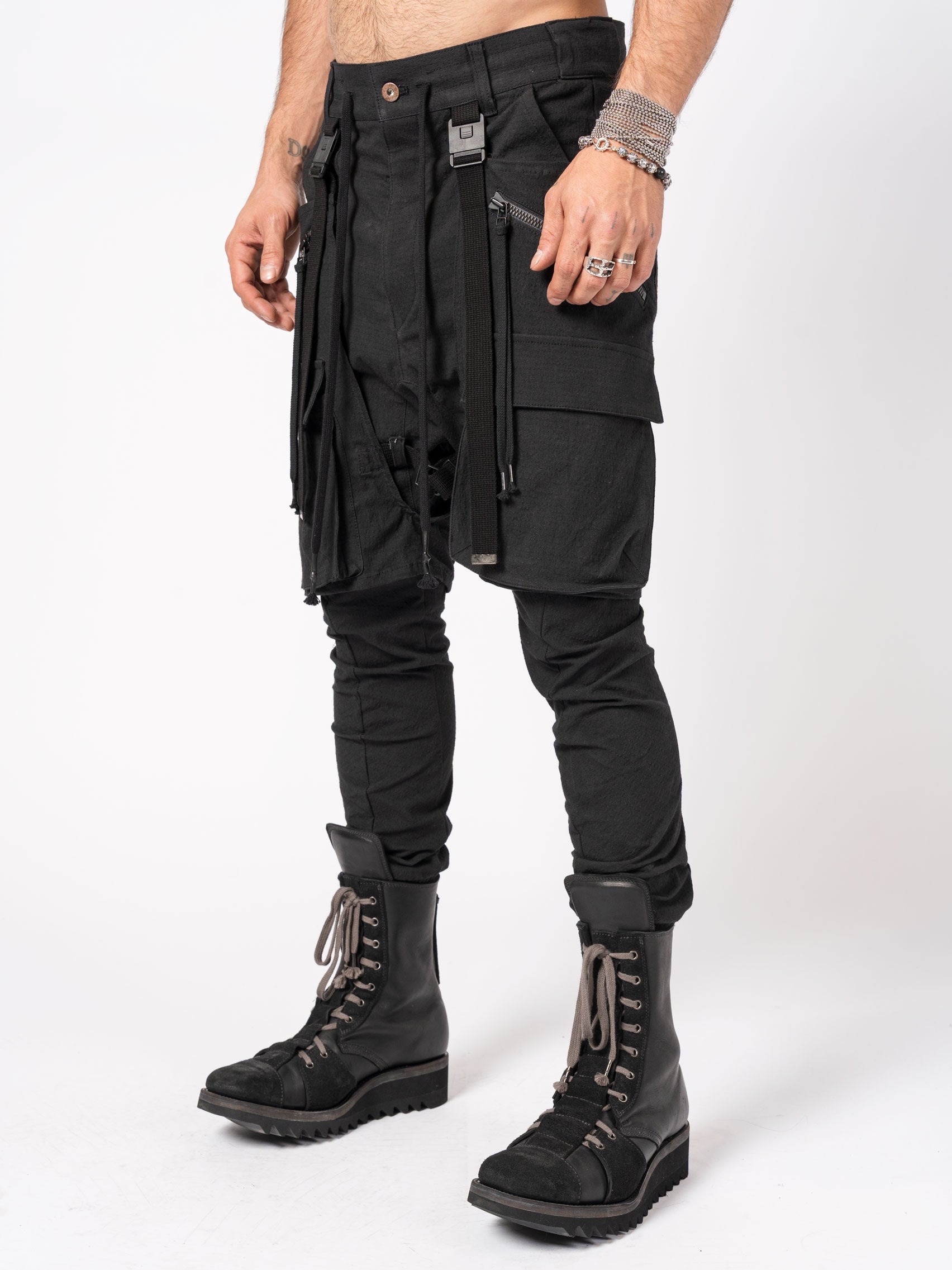 Layered Cargo Pants - INN7