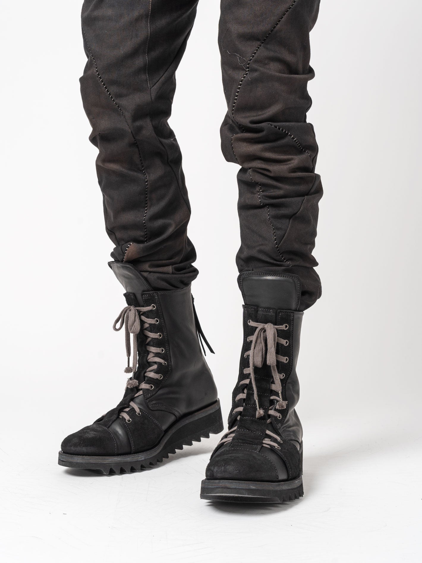 Shark Sole Lace-Up Boots - INN7