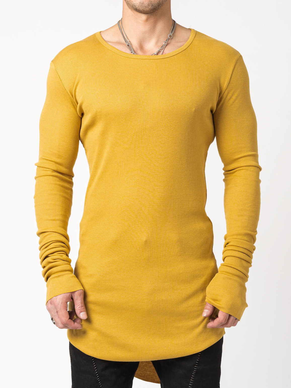 Rib Long Sleeve T-Shirt - INN7