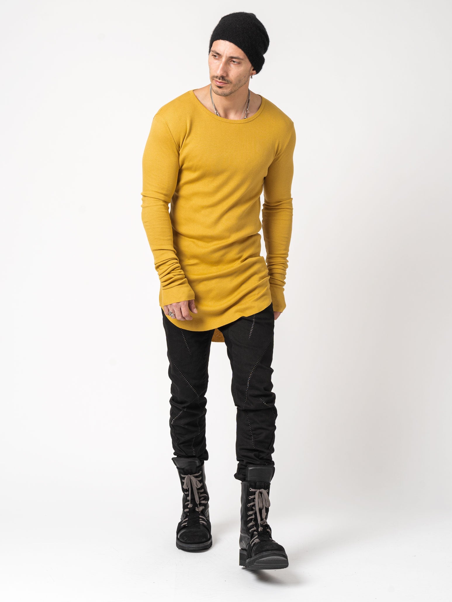 Rib Long Sleeve T-Shirt - INN7