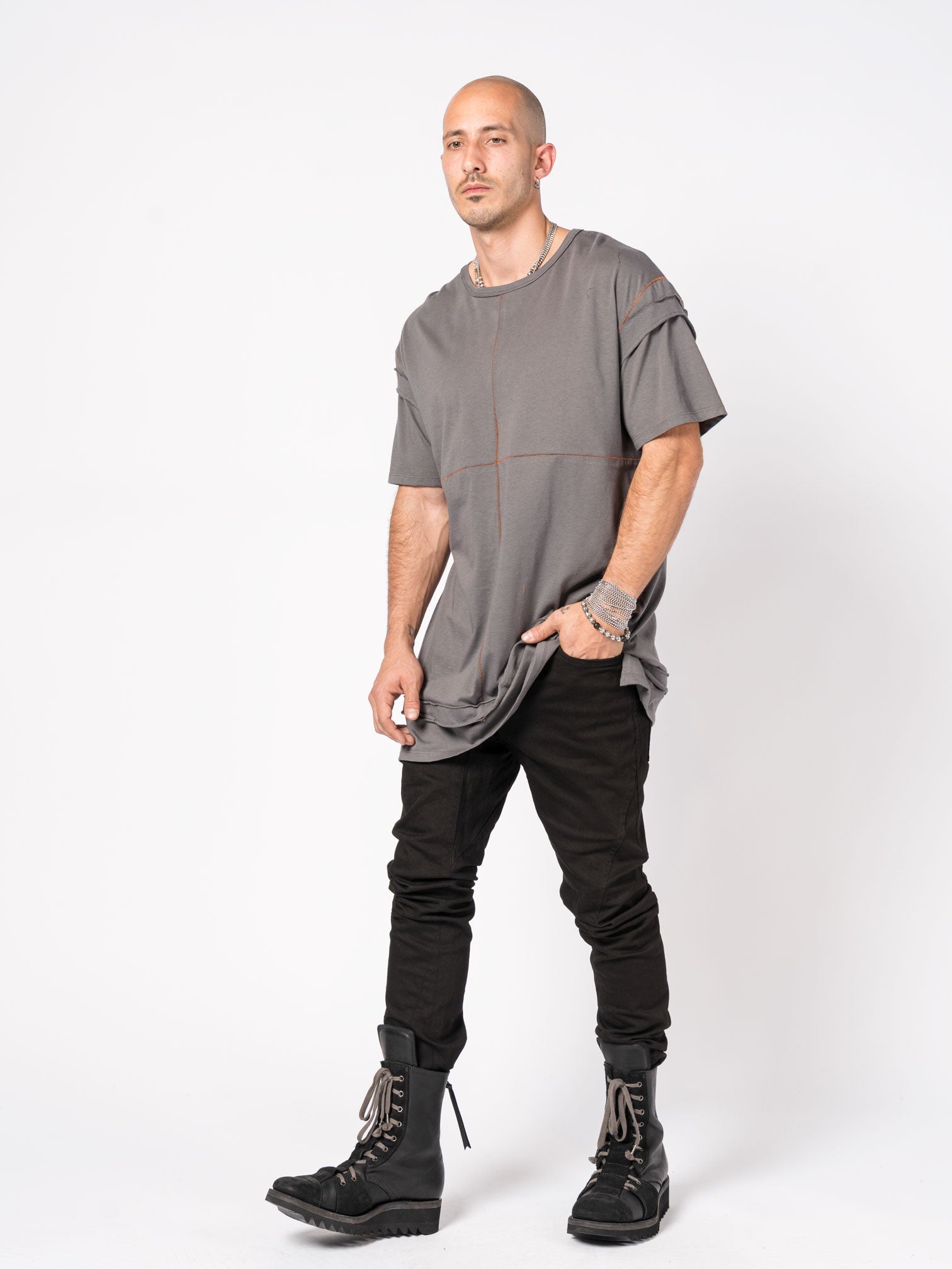 Layered Hem T-Shirt - INN7
