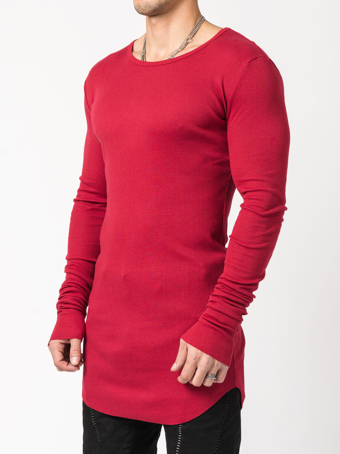 Rib Long Sleeve T-Shirt - INN7