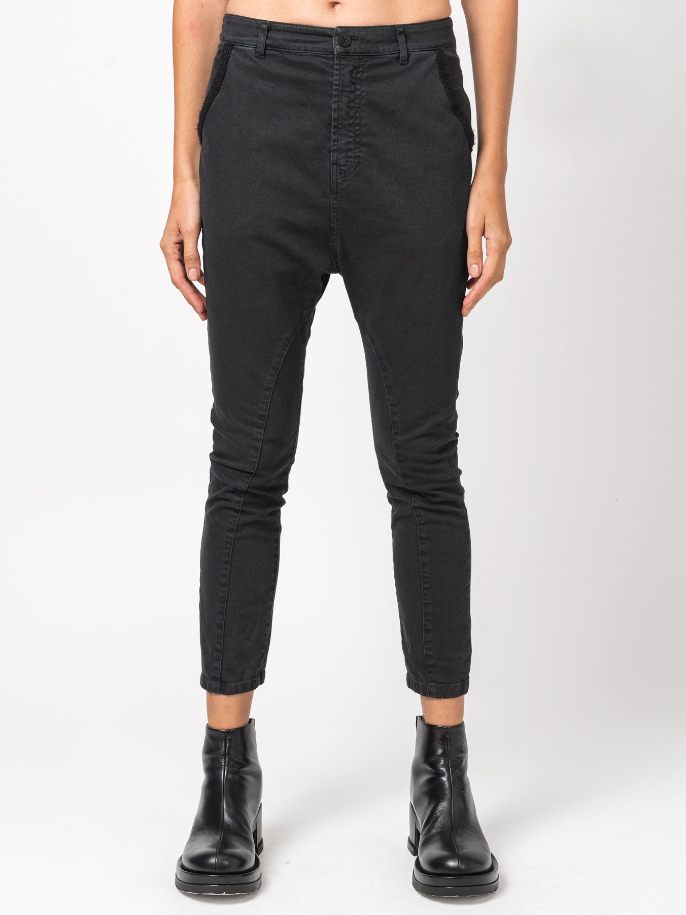 Skinny Old Black Pants - INN7