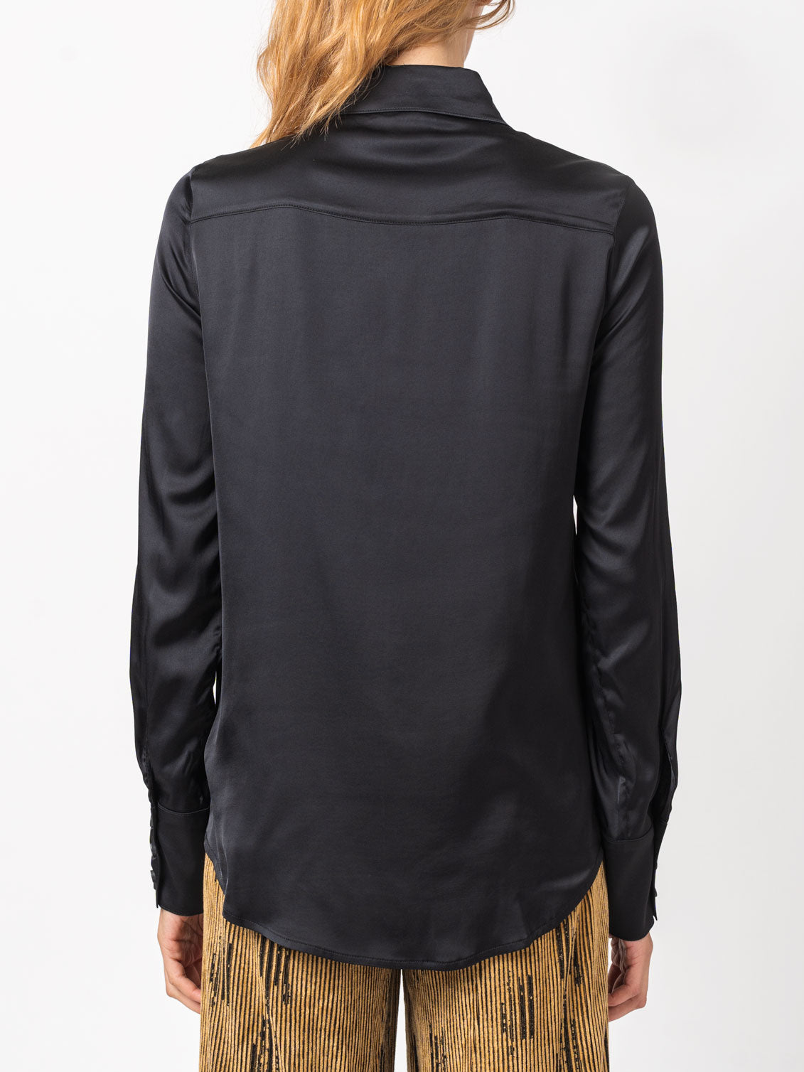 Collared Long-Sleeve Shirt with Tie Detail - INN7