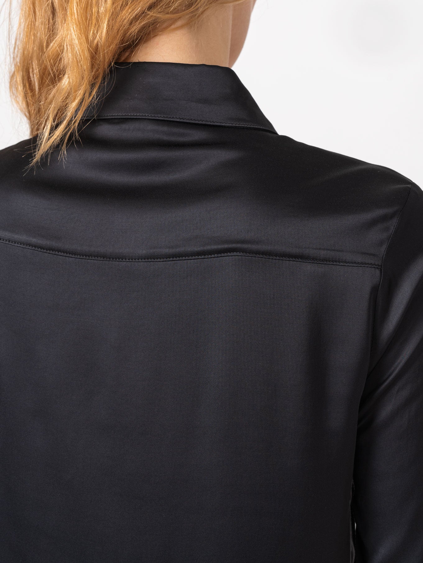 Collared Long-Sleeve Shirt with Tie Detail - INN7