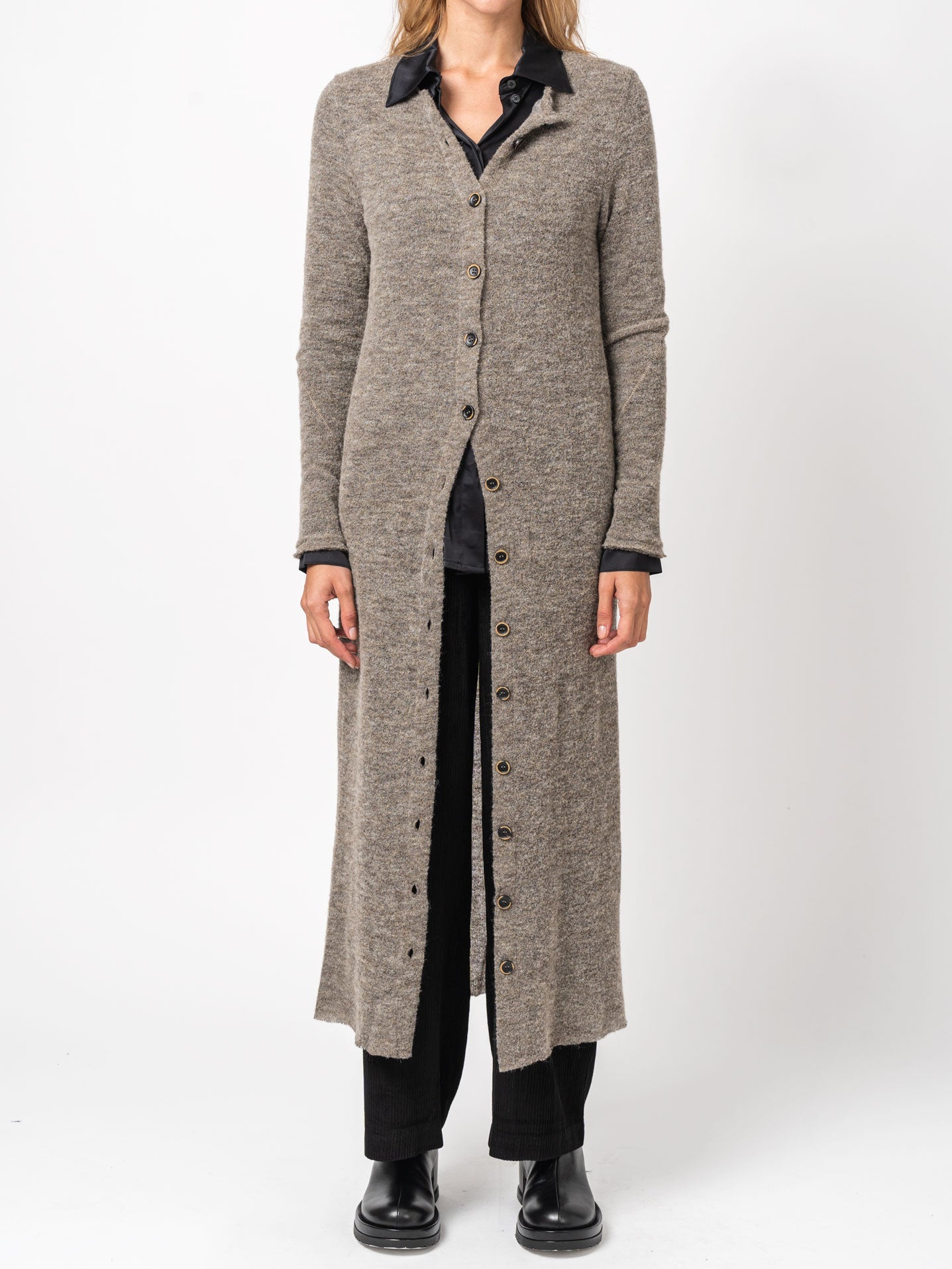 Long Buttoned Cardigan - INN7