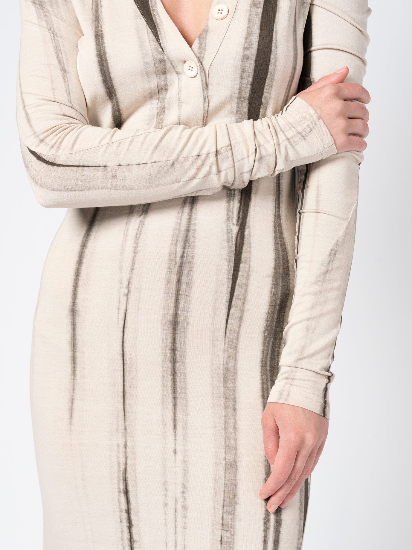 Long-Sleeve Tie-Dye Maxi Dress - INN7