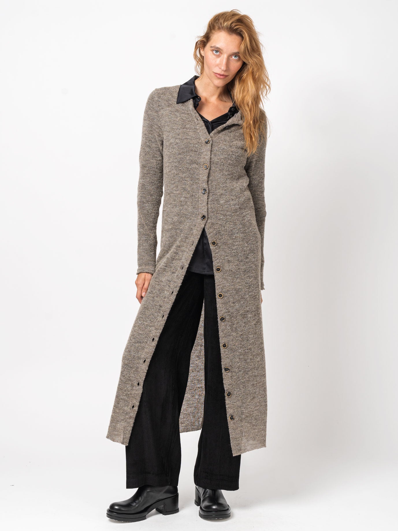 Long Buttoned Cardigan - INN7