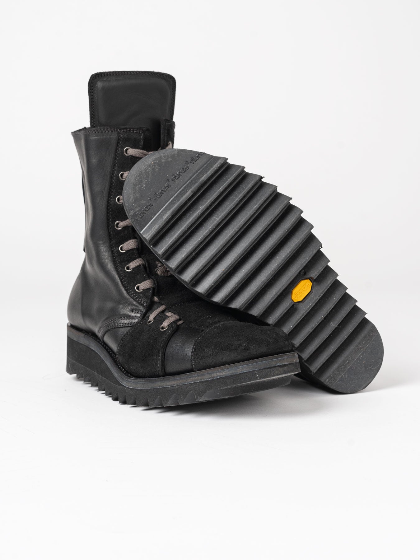 Shark Sole Lace-Up Boots - INN7