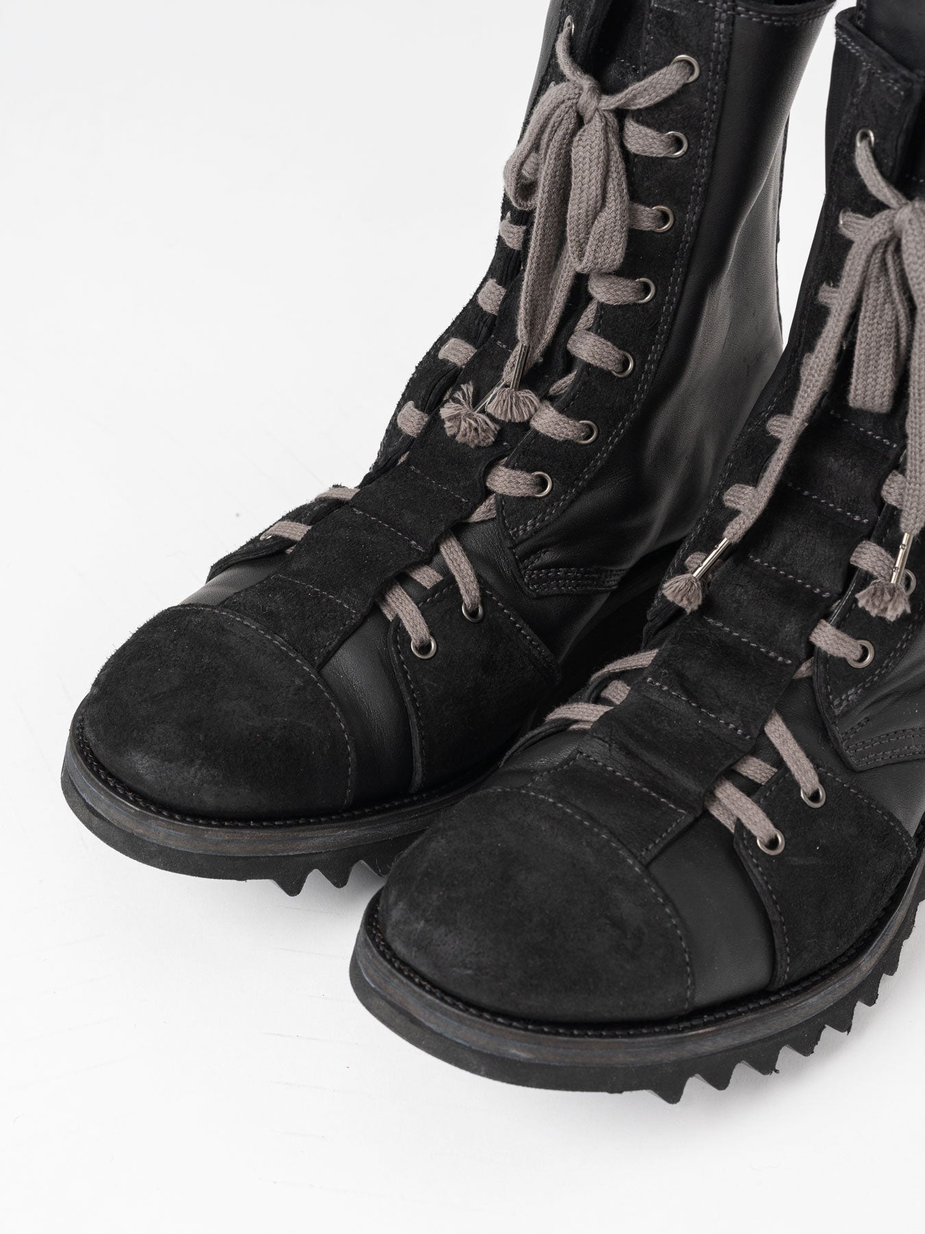 Shark Sole Lace-Up Boots - INN7