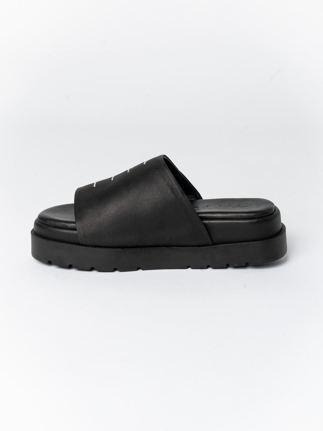 Leather Slide Sandals