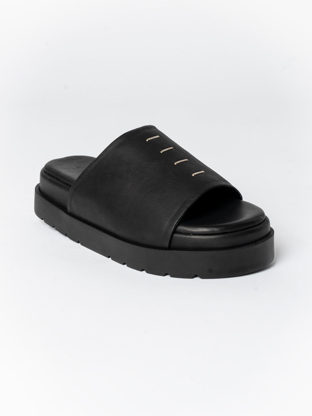 Leather Slide Sandals