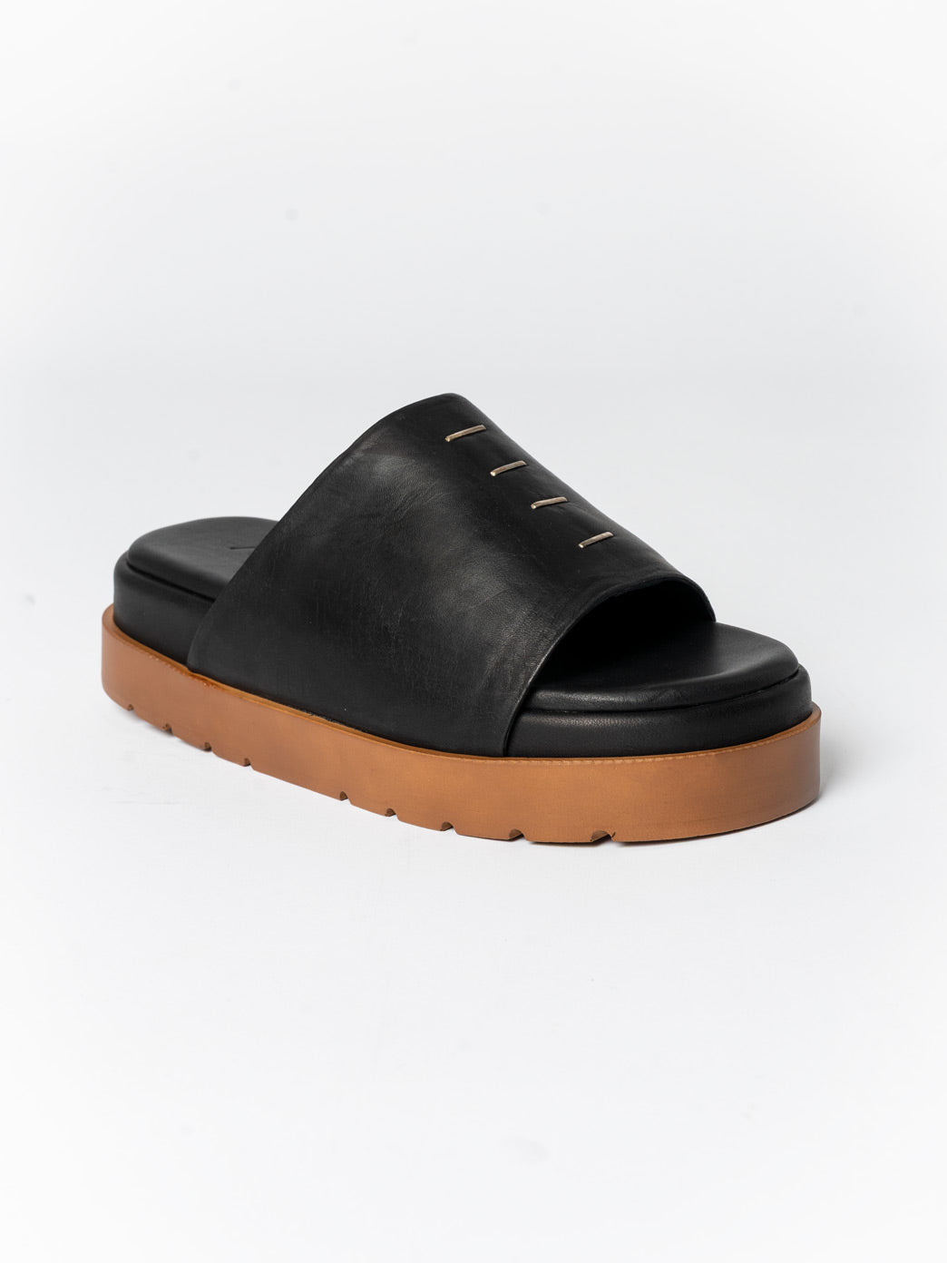 Leather Slide Sandals