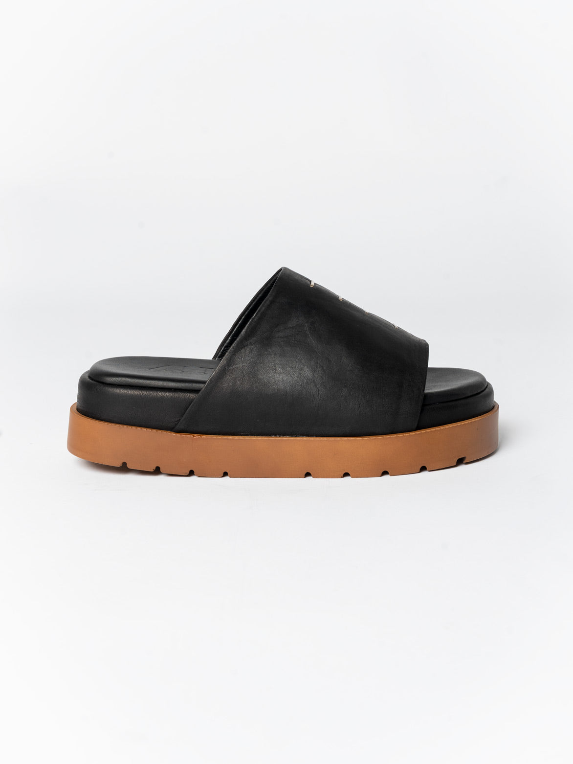 Leather Slide Sandals