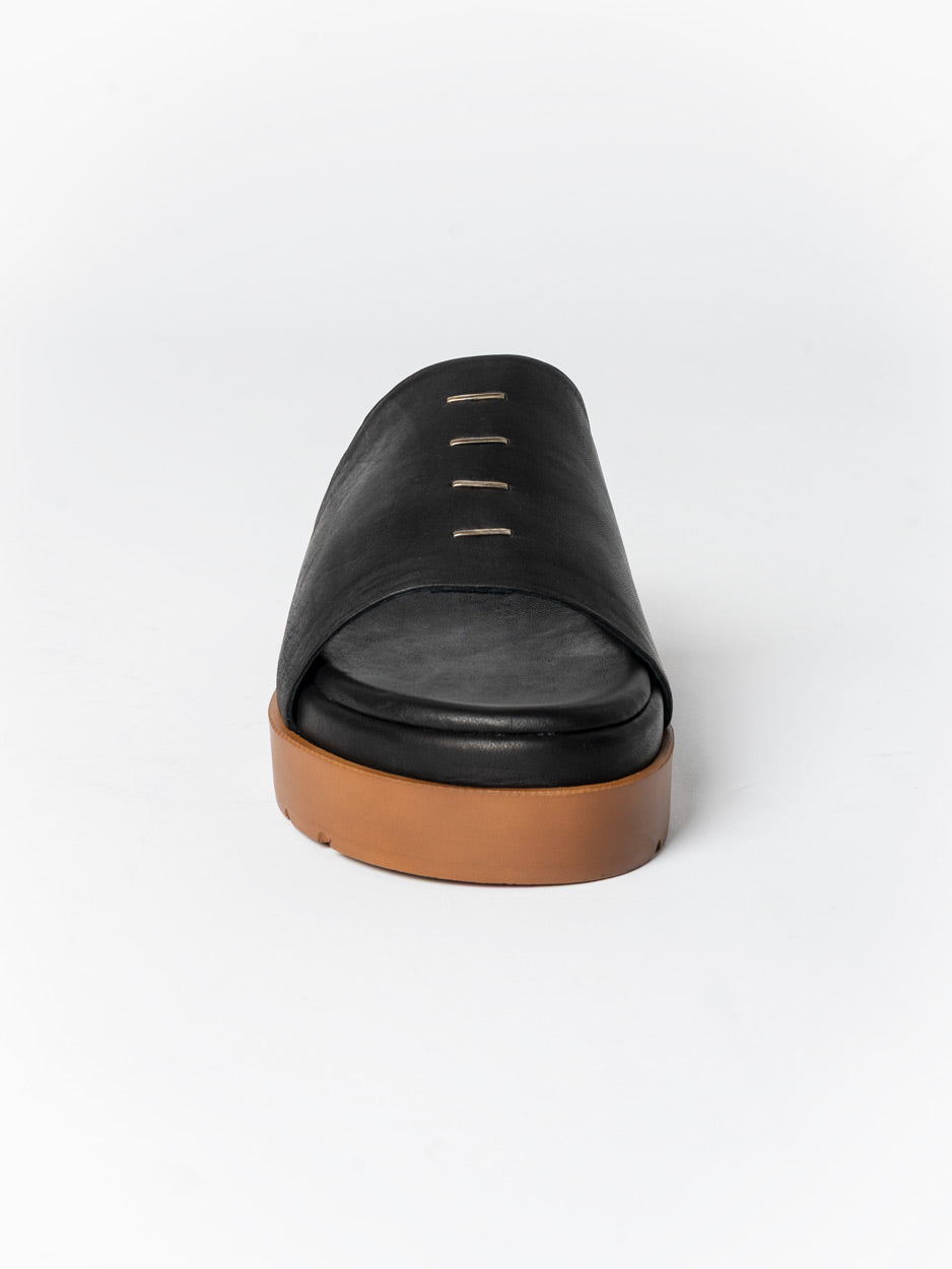 Leather Slide Sandals