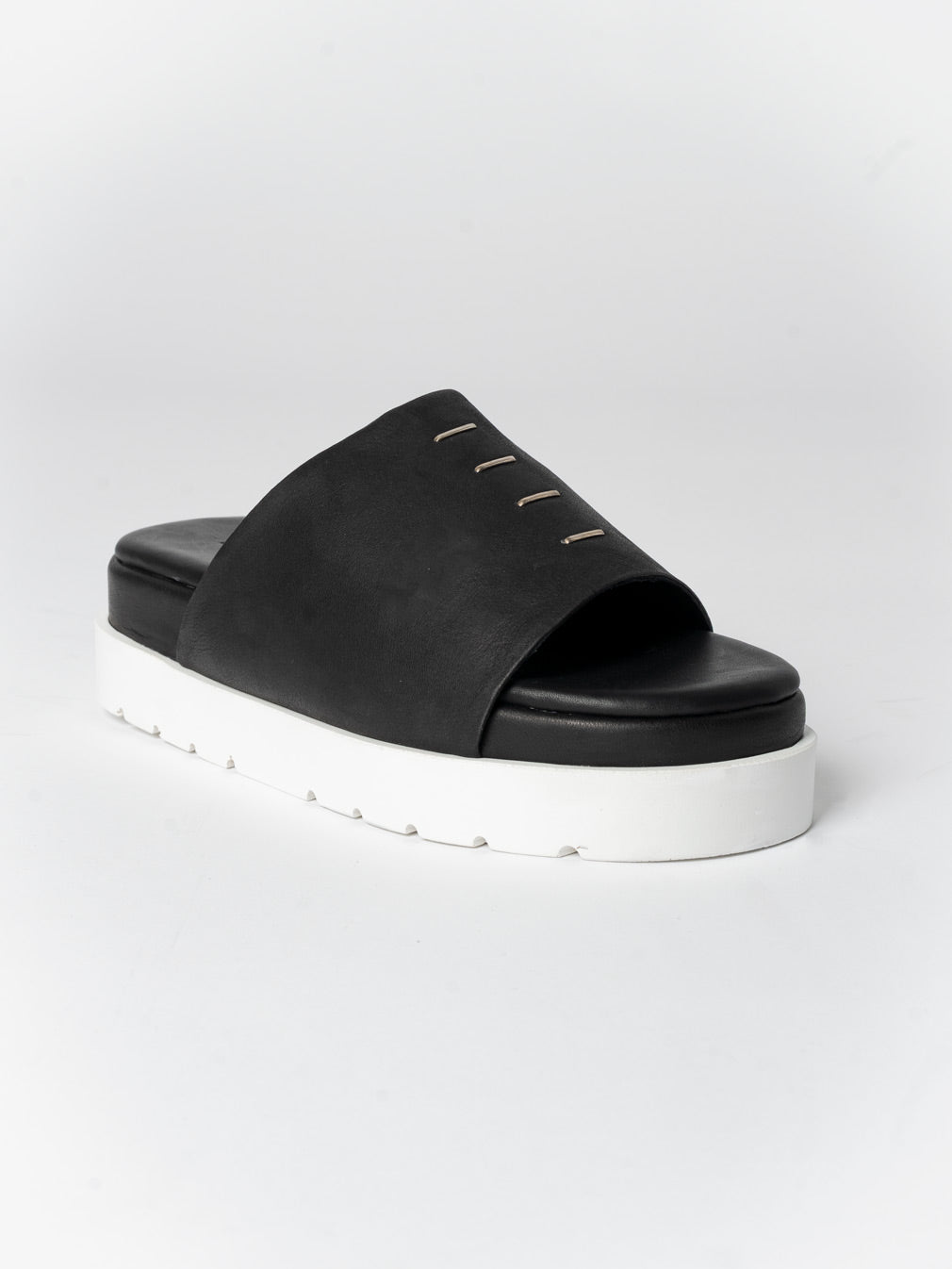 Leather Slide Sandals