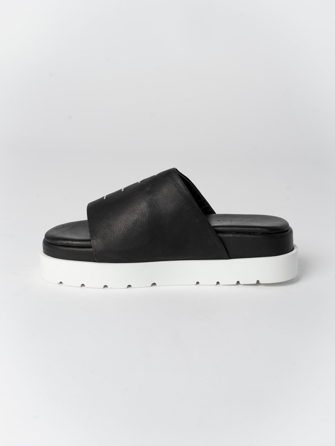Leather Slide Sandals