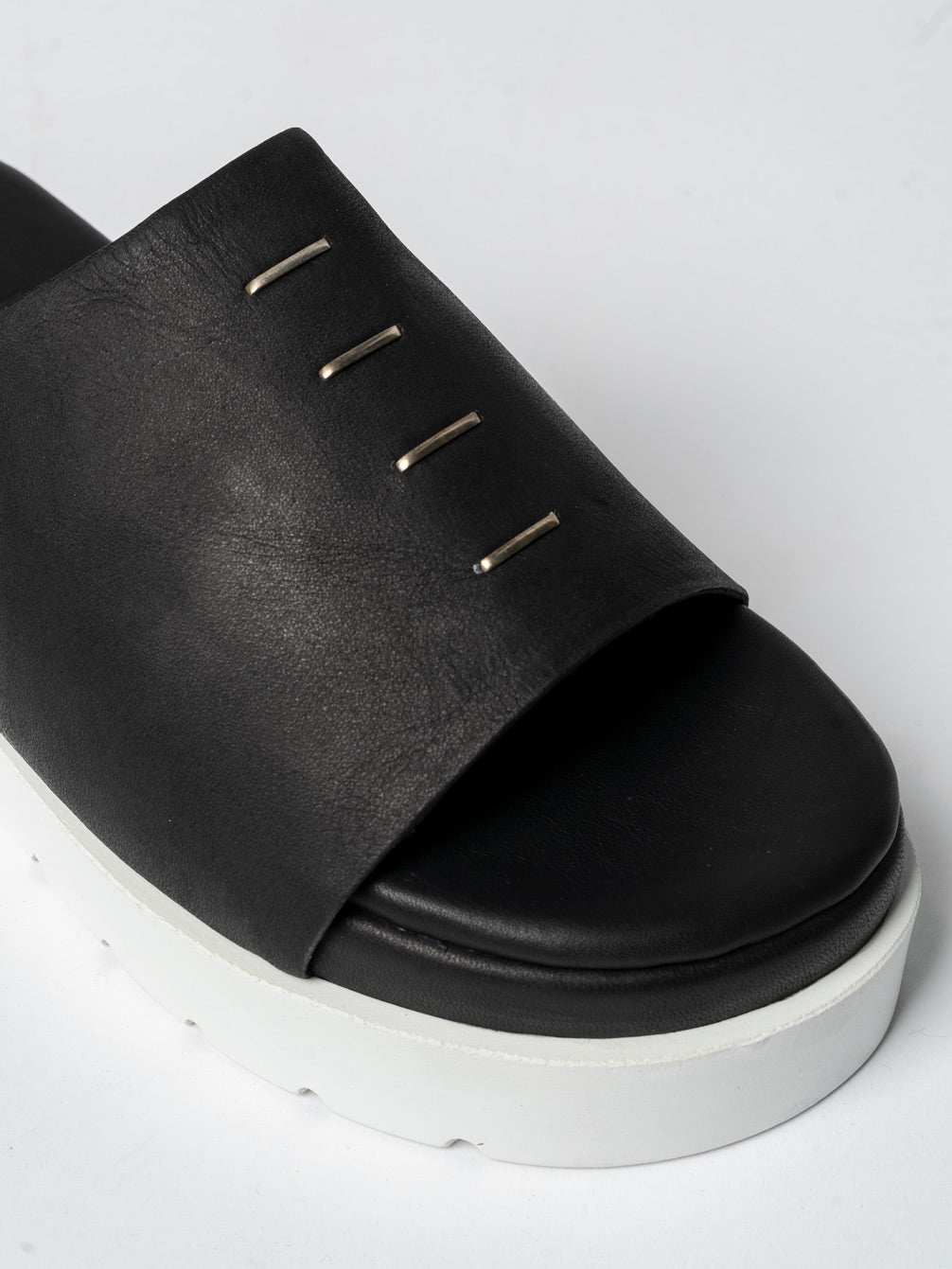 Leather Slide Sandals