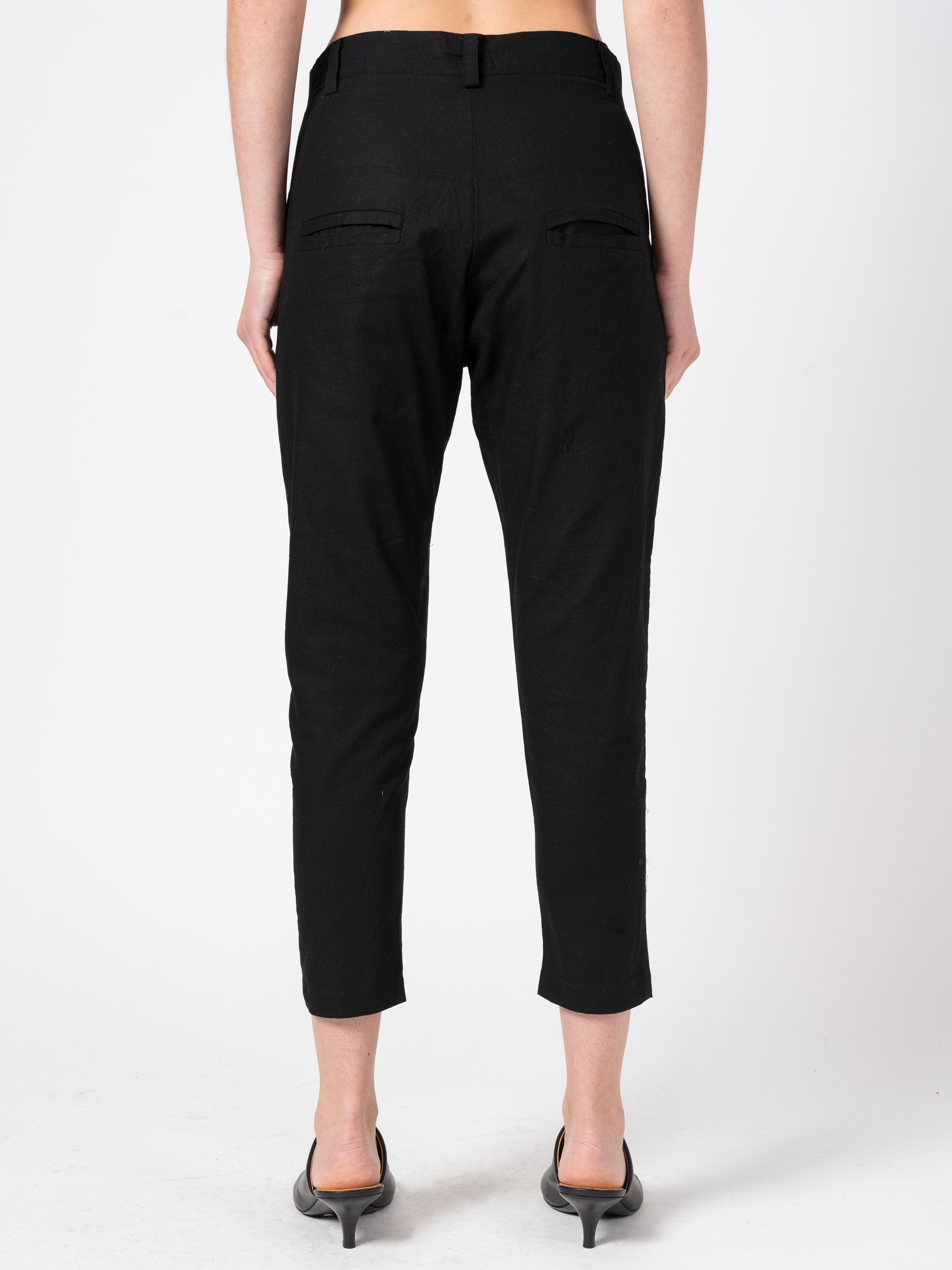 Linen Cropped Pants