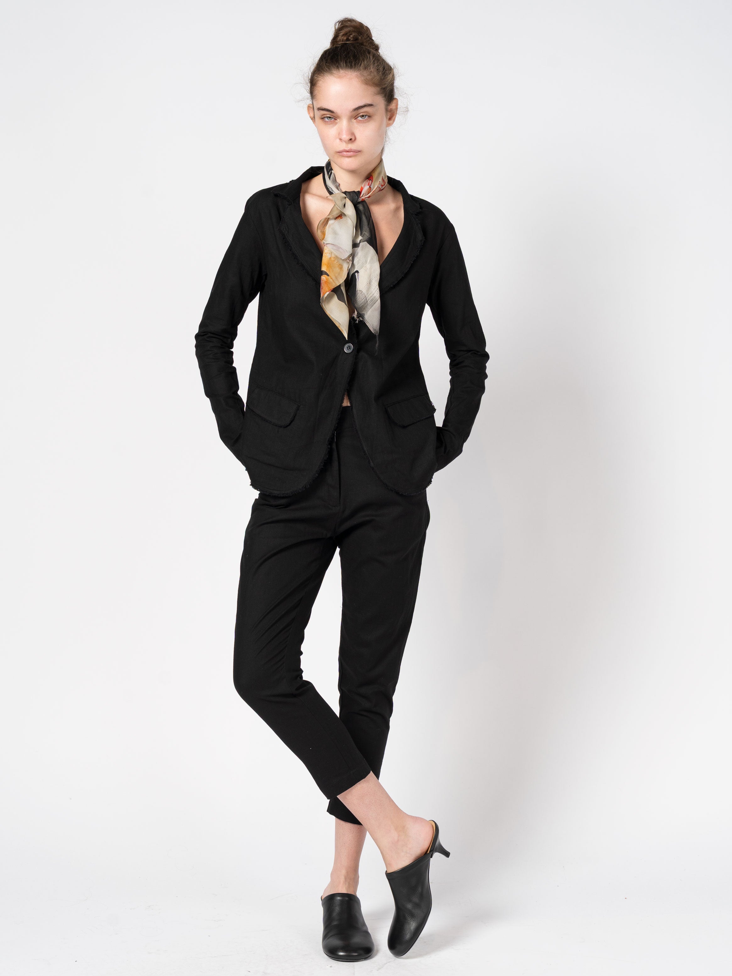 Linen Cropped Pants