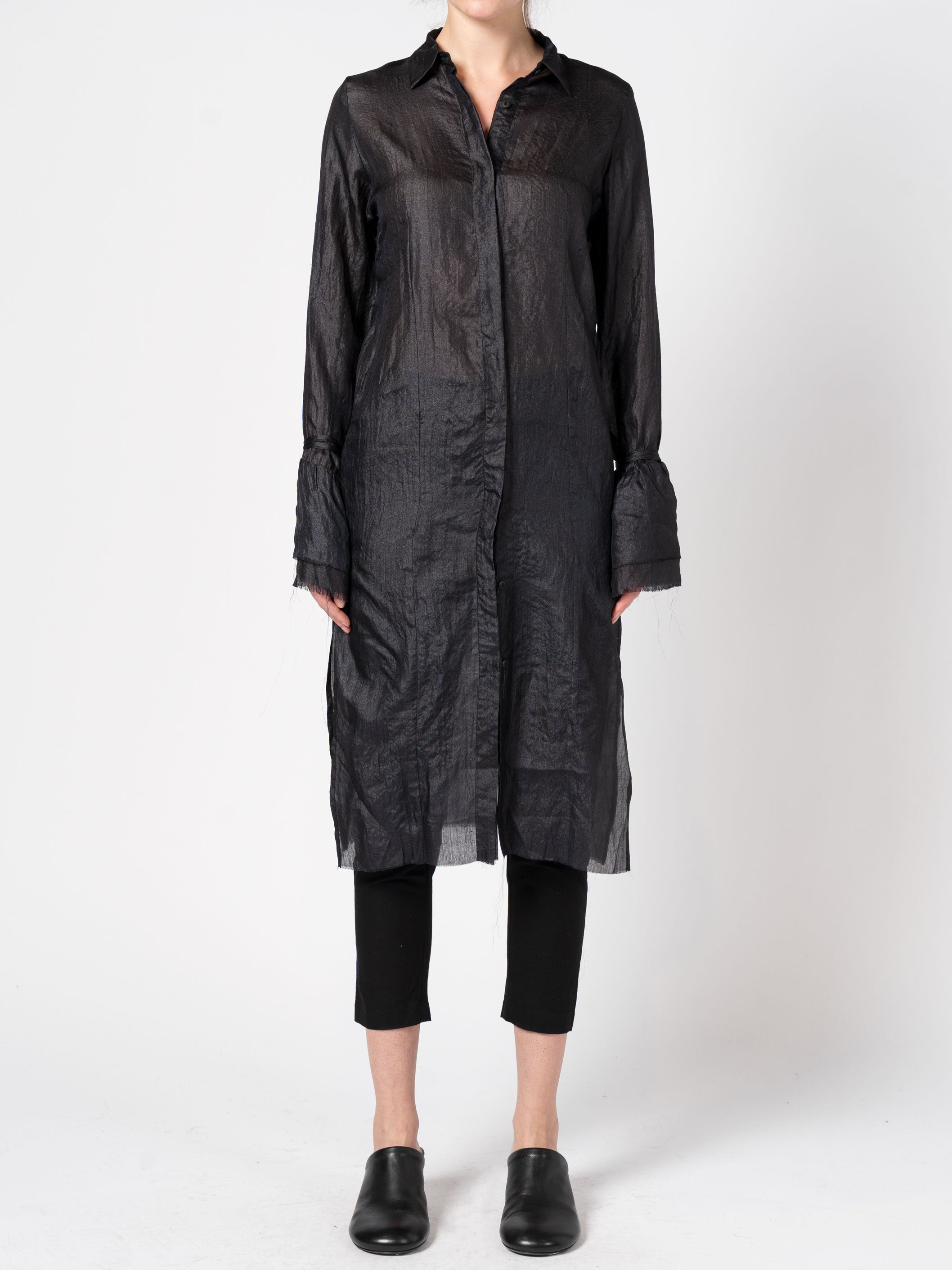 Silk Shirt Dress
