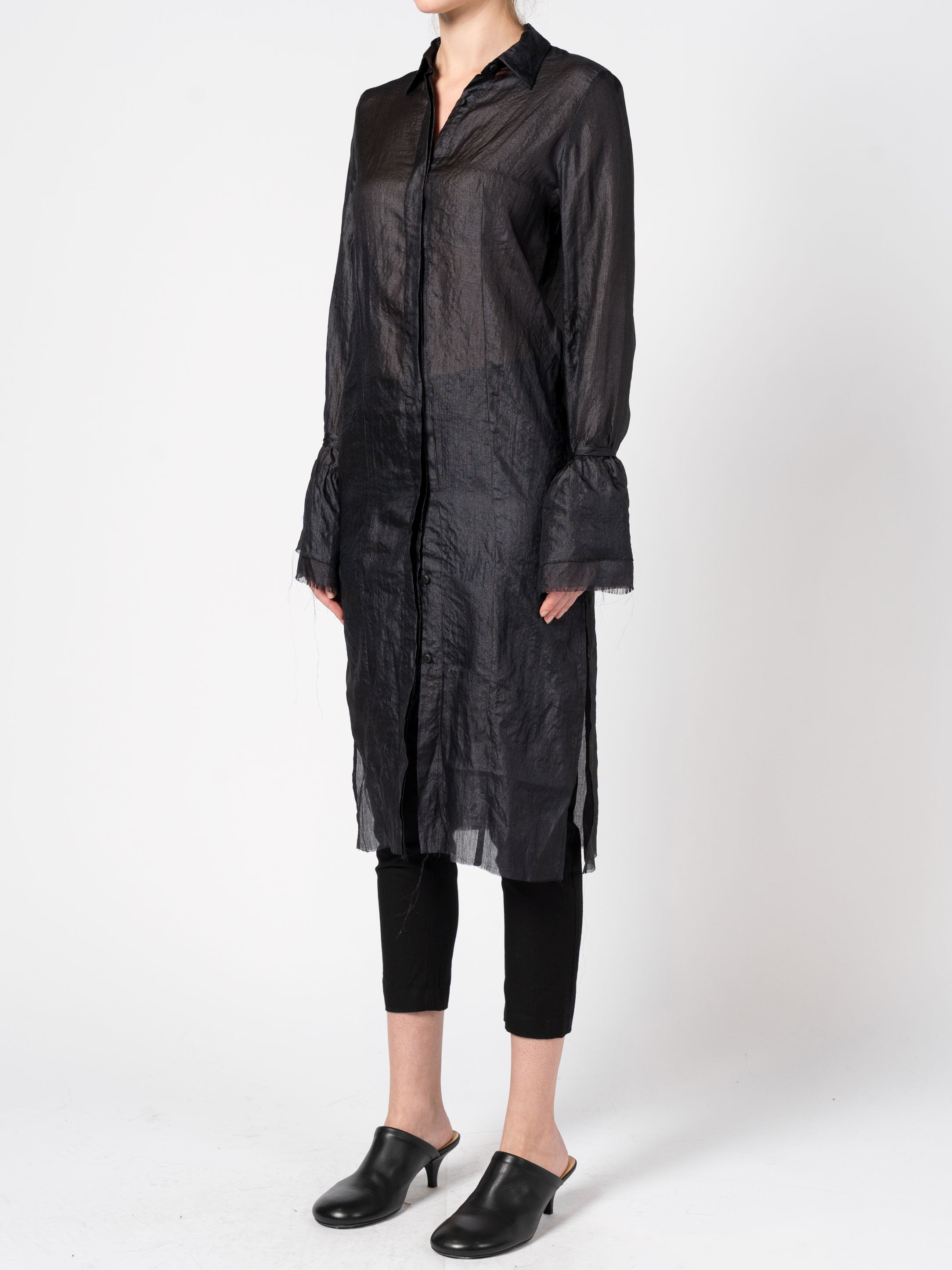 Silk Shirt Dress