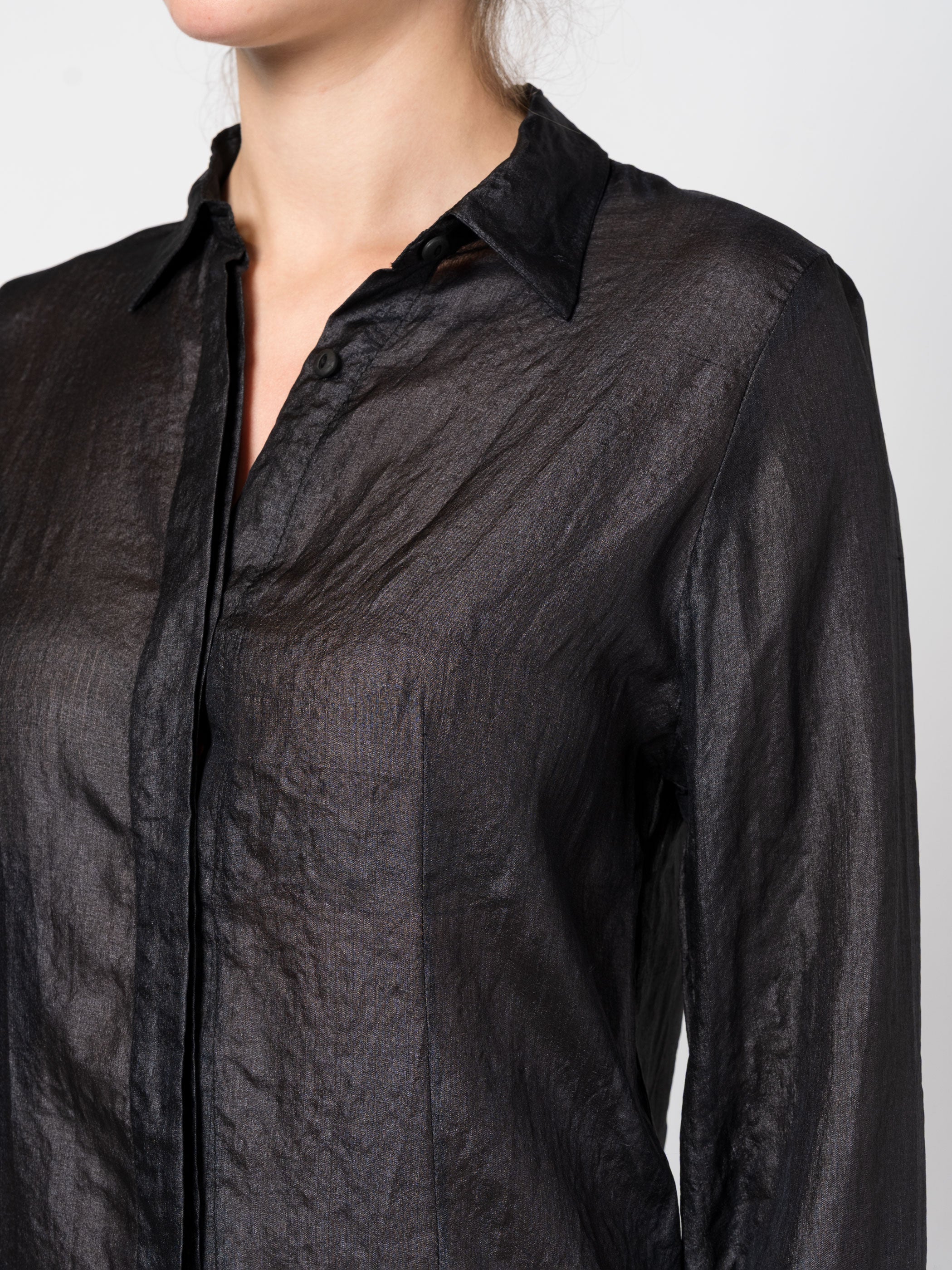 Silk Shirt Dress
