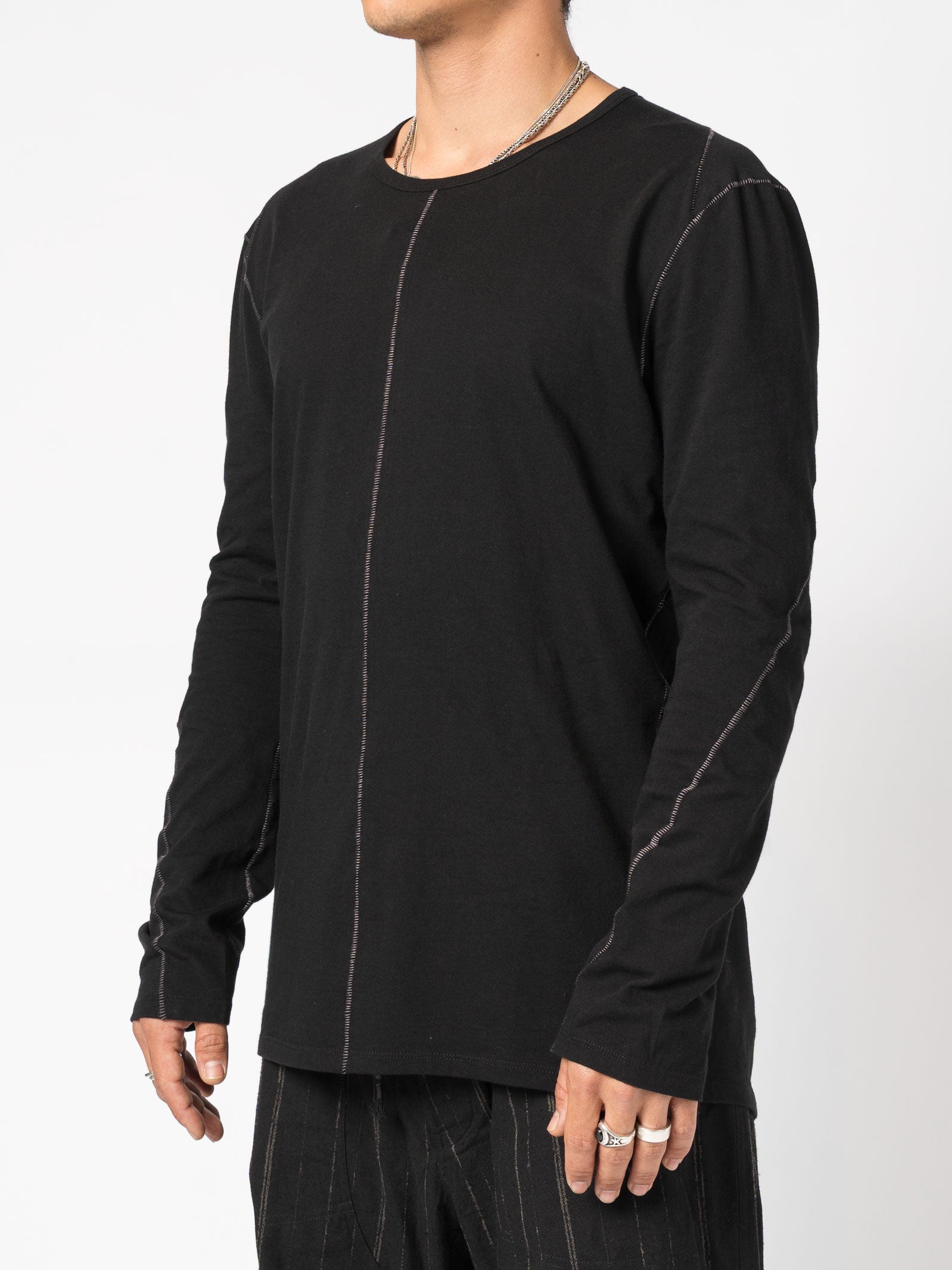 Long-Sleeve T-Shirt with Contrast Stitching - INN7