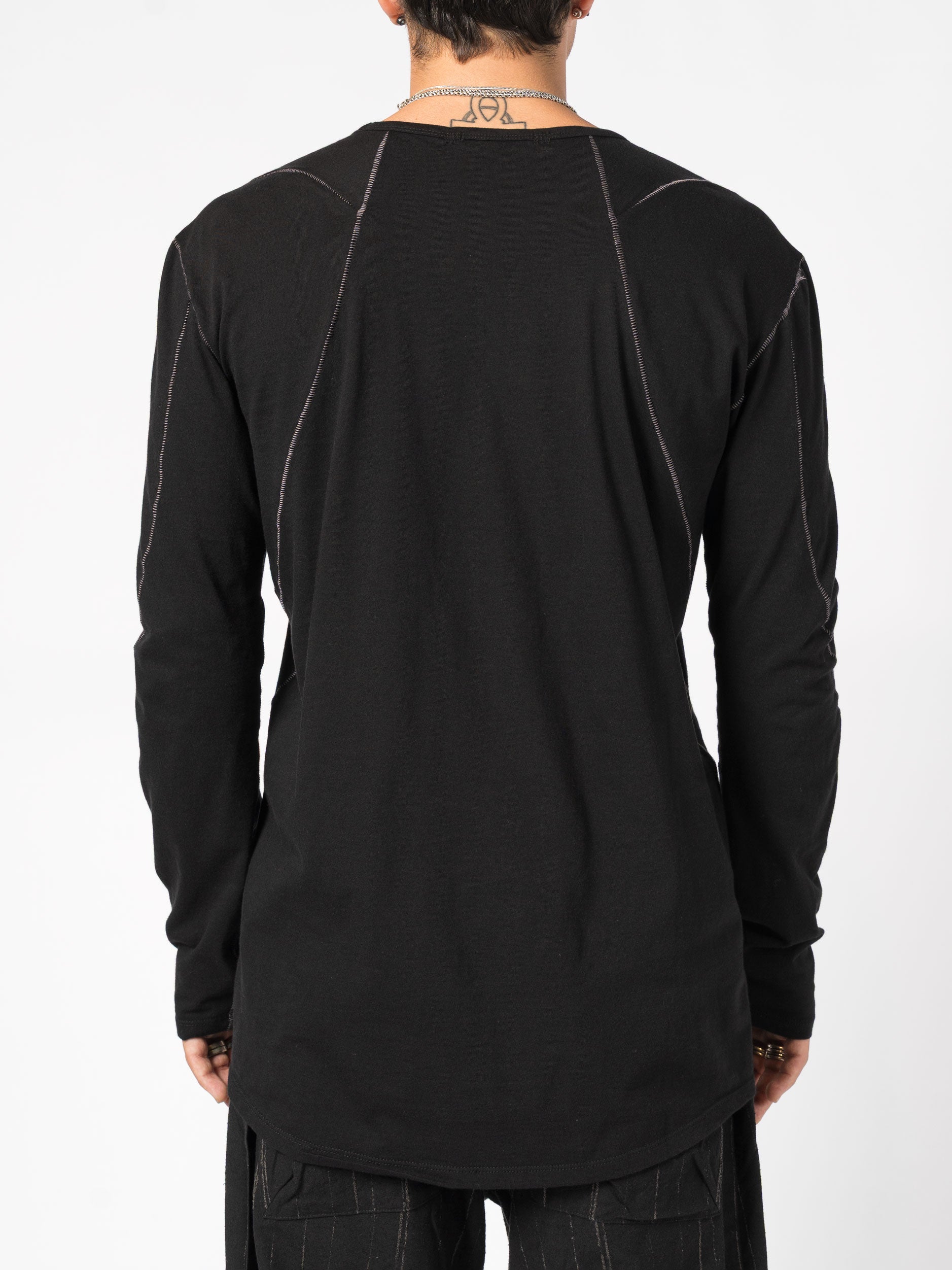 Long-Sleeve T-Shirt with Contrast Stitching - INN7