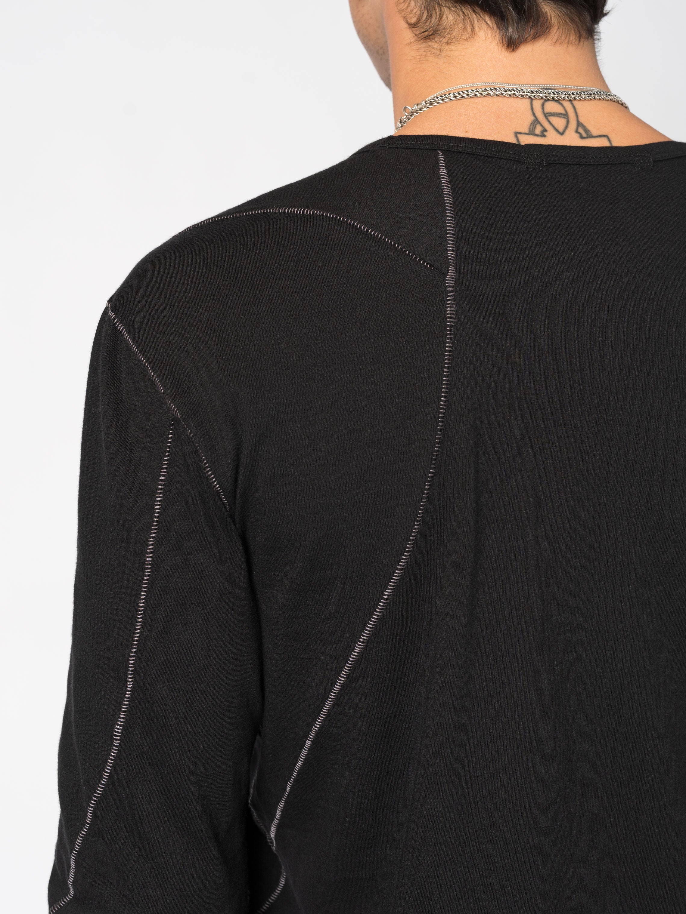 Long-Sleeve T-Shirt with Contrast Stitching - INN7