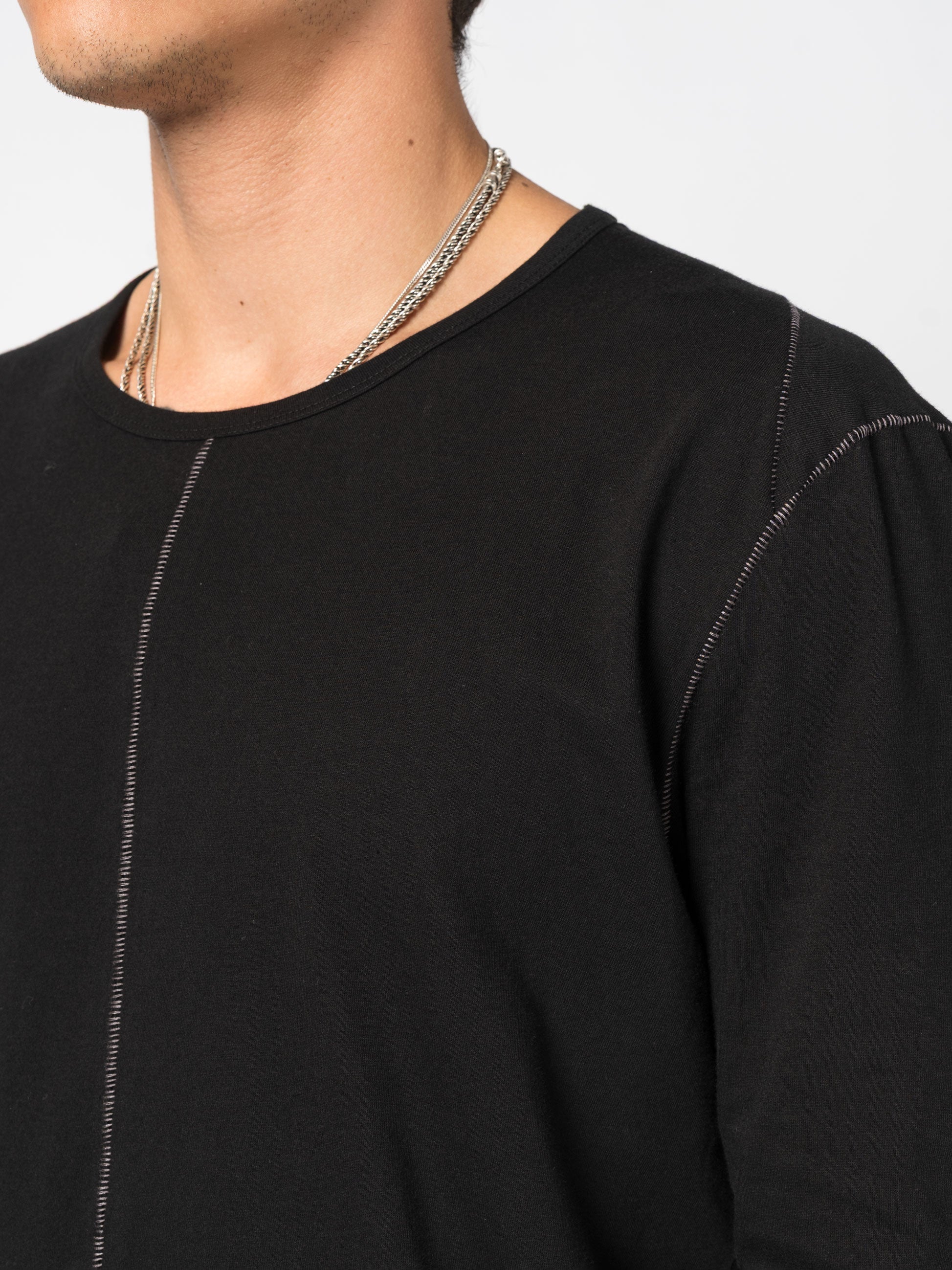 Long-Sleeve T-Shirt with Contrast Stitching - INN7