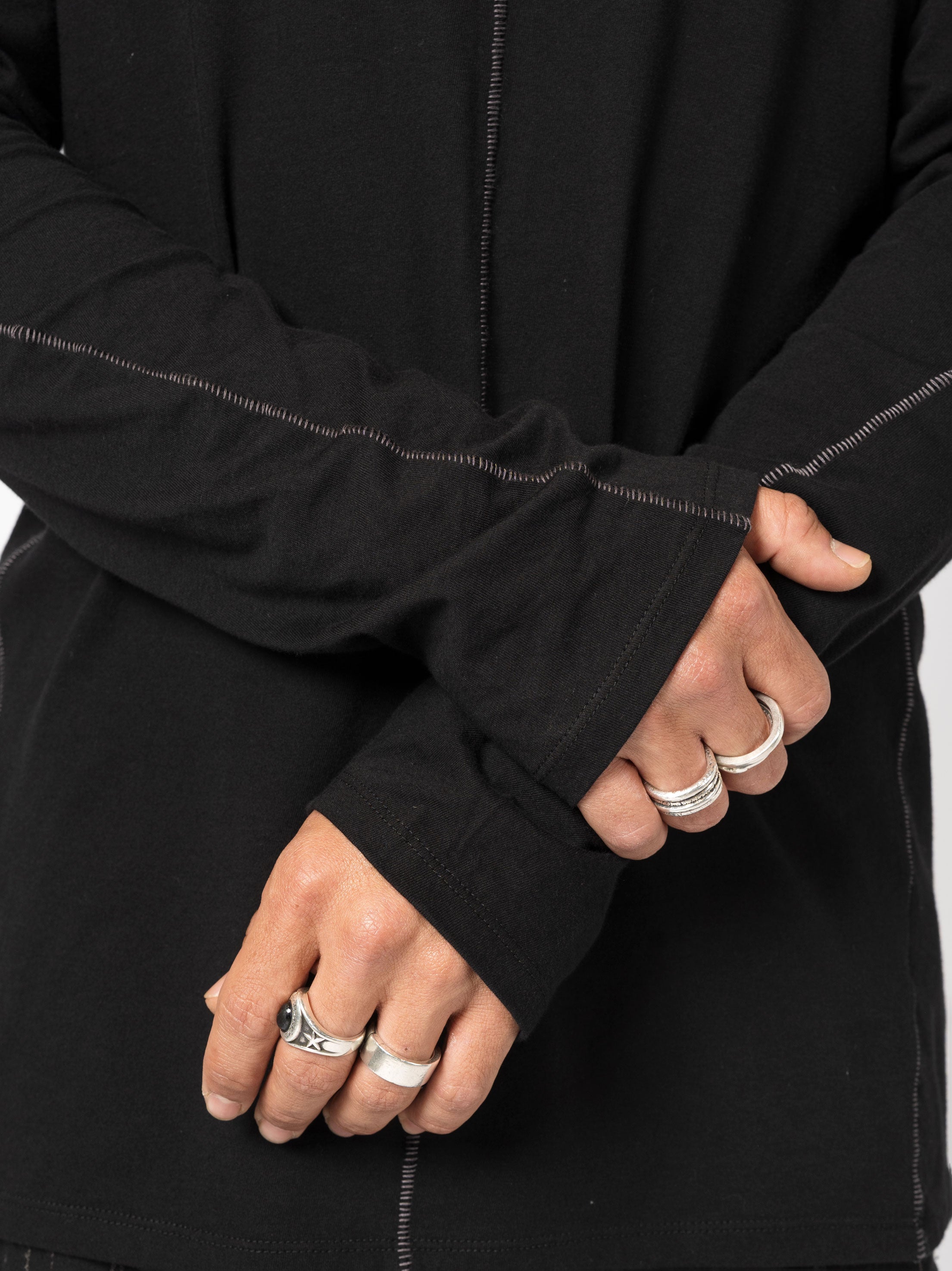 Long-Sleeve T-Shirt with Contrast Stitching - INN7
