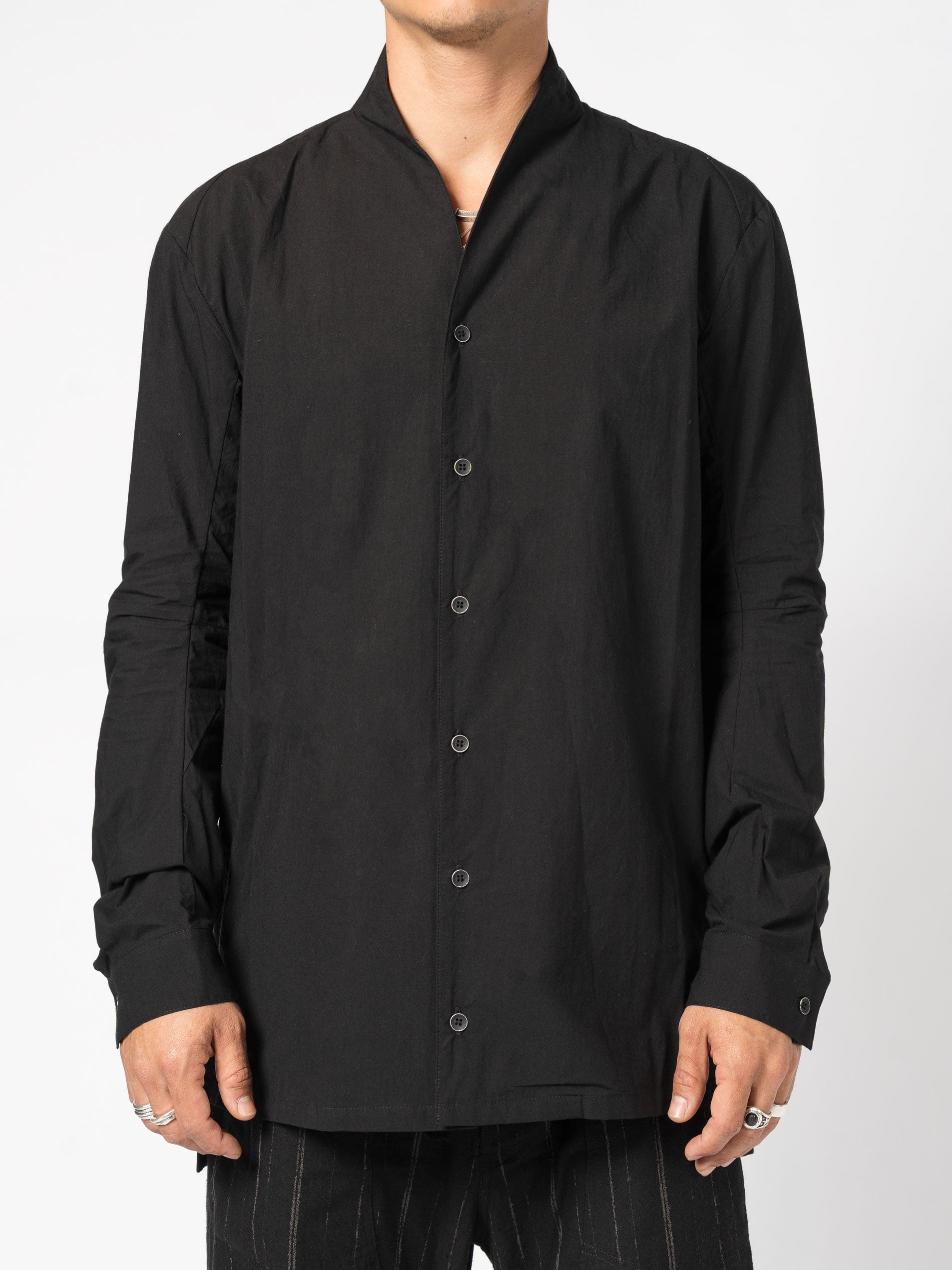 Shirt with Stand Collar