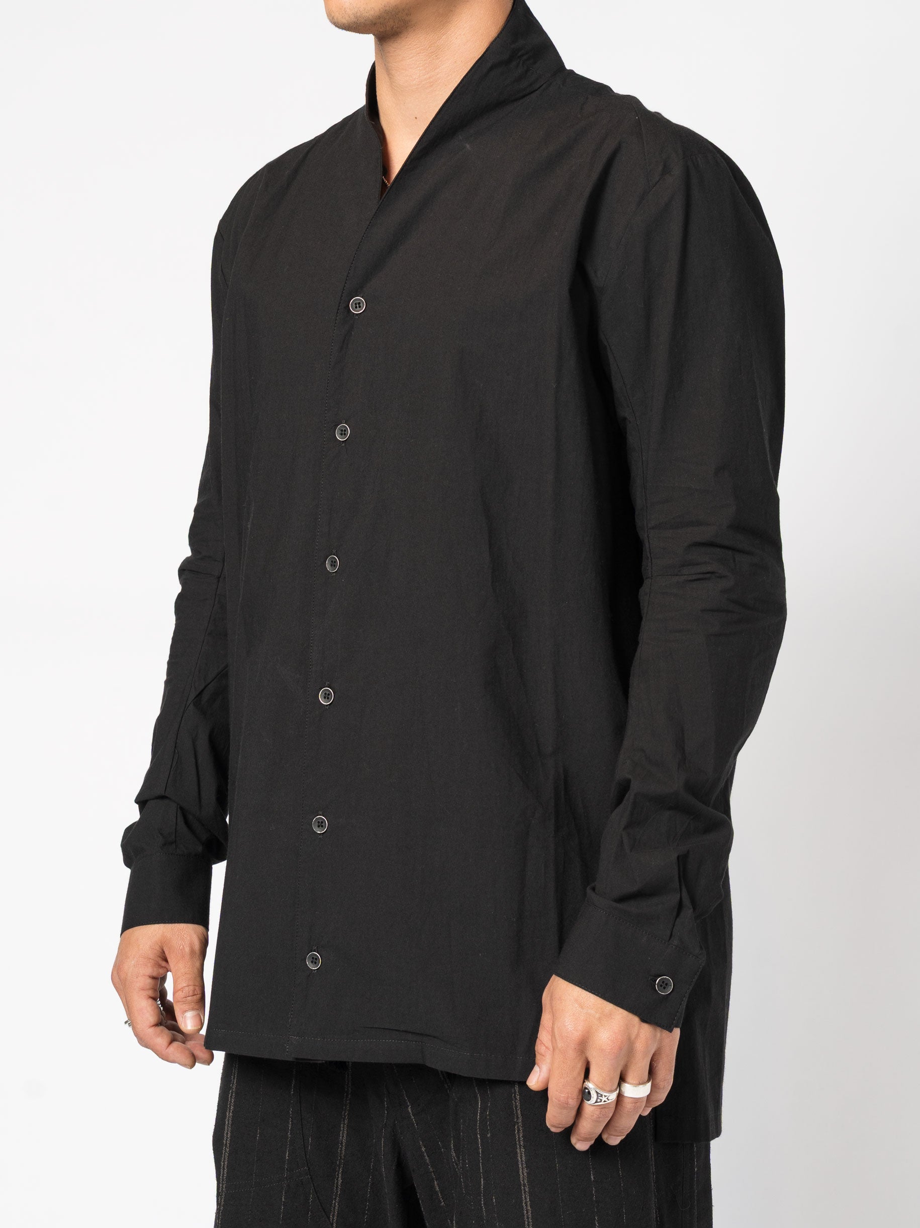 Shirt with Stand Collar
