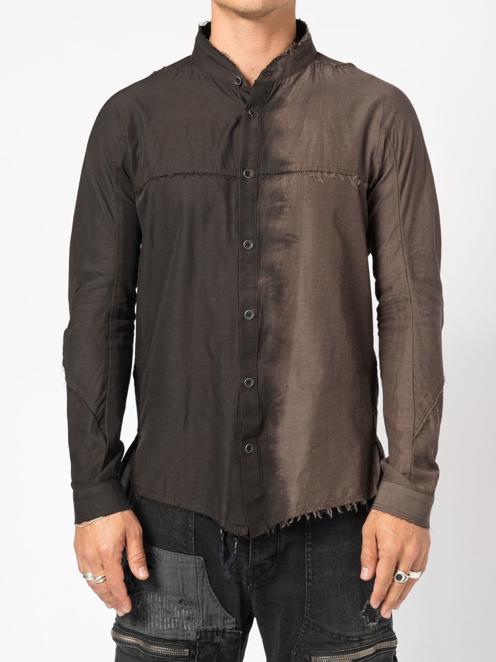 Distressed Dip-Dye Shirt - INN7