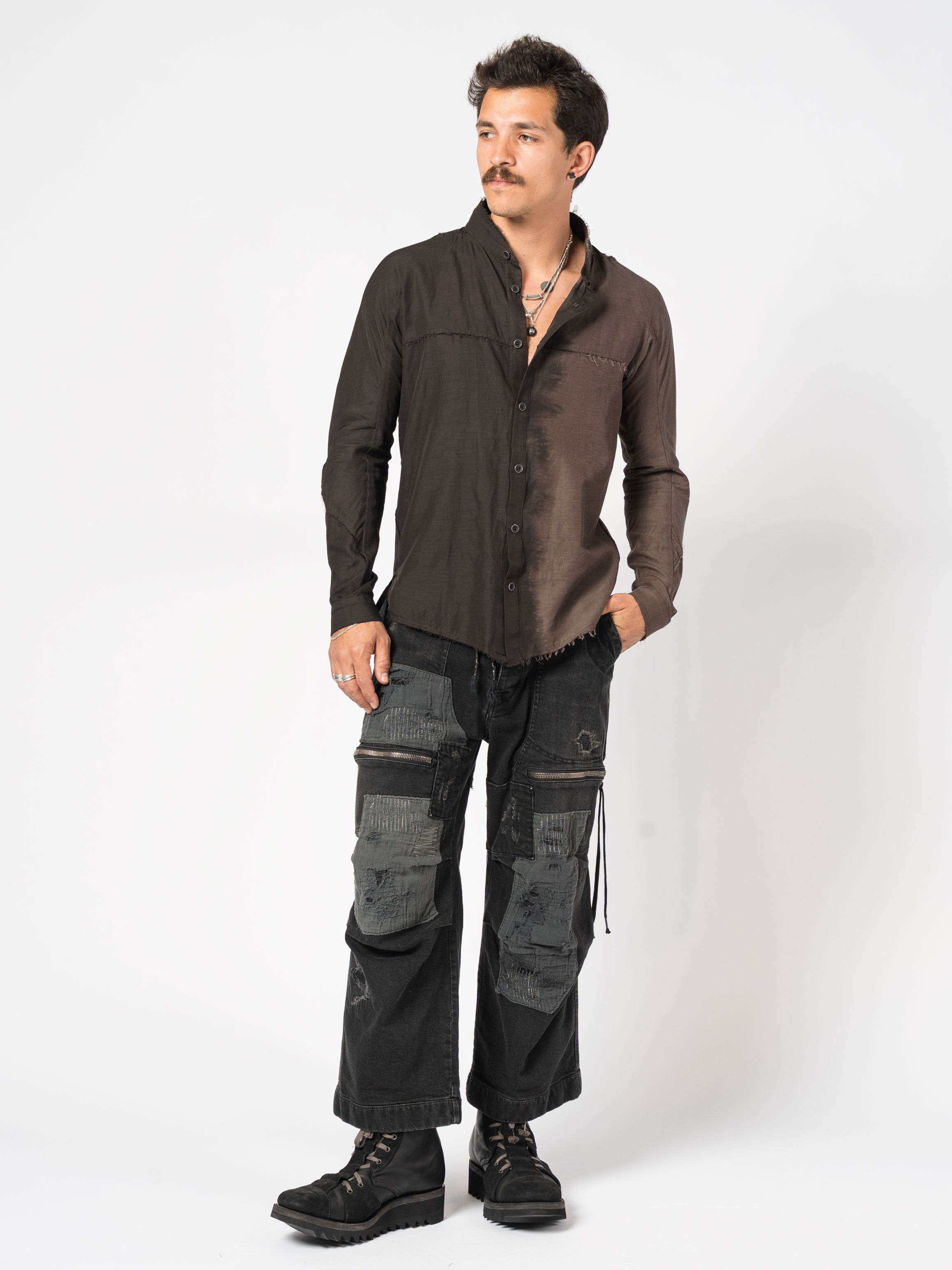 Distressed Dip-Dye Shirt - INN7
