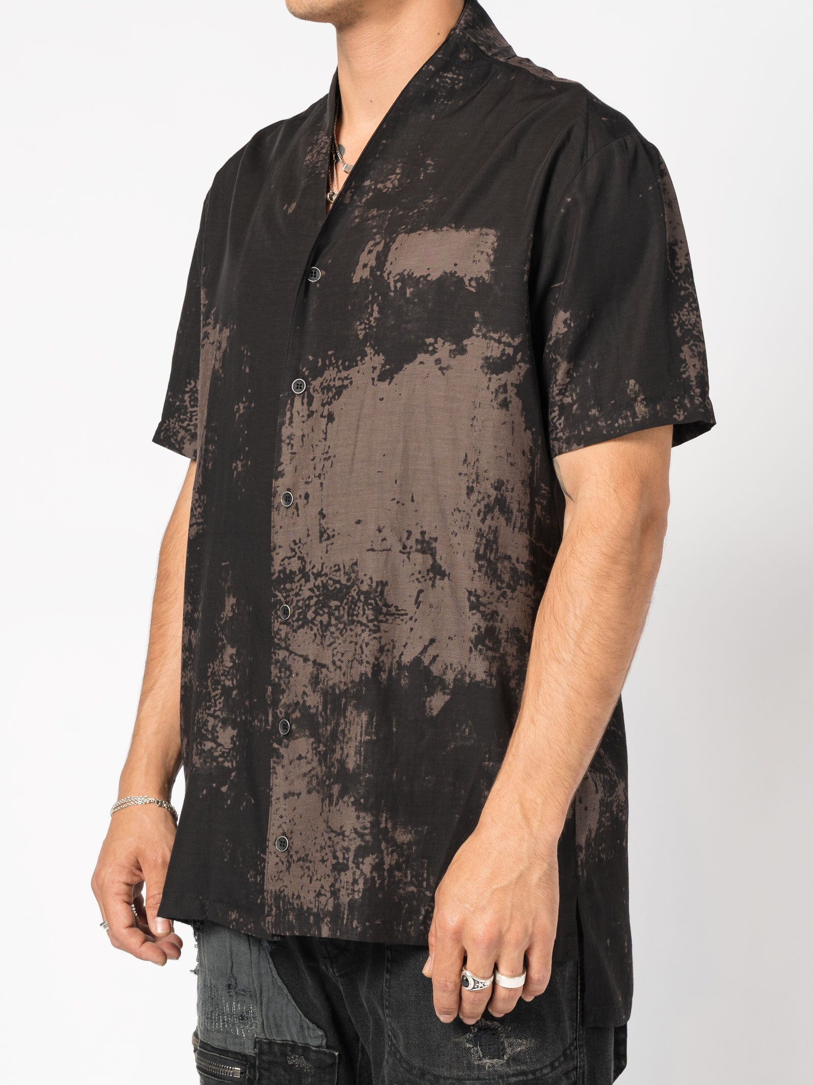Short-Sleeve Washed Shirt