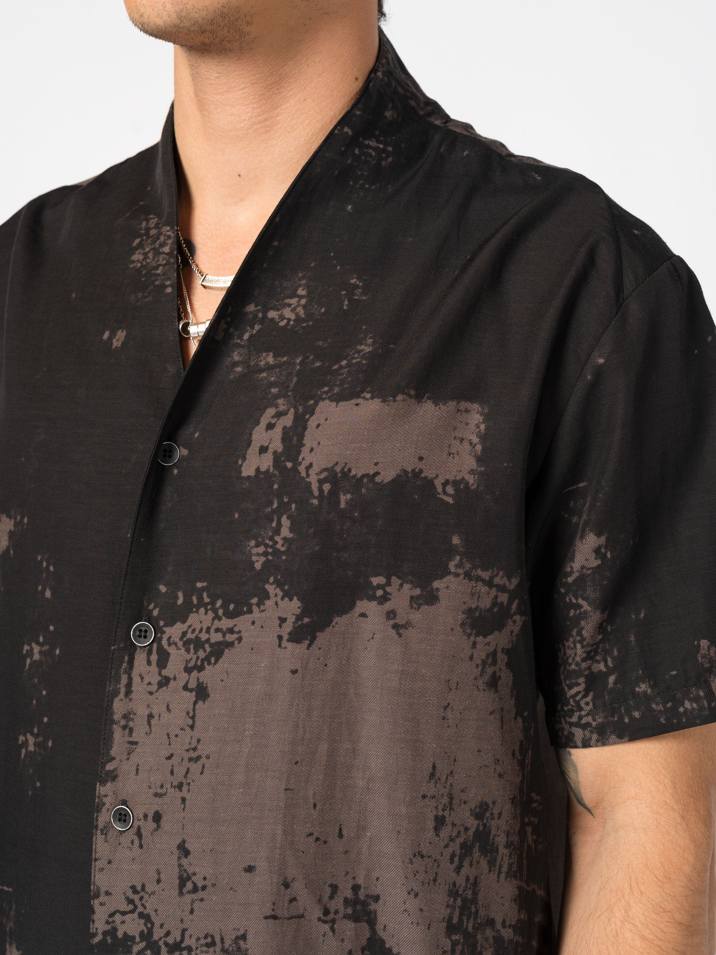 Short-Sleeve Washed Shirt