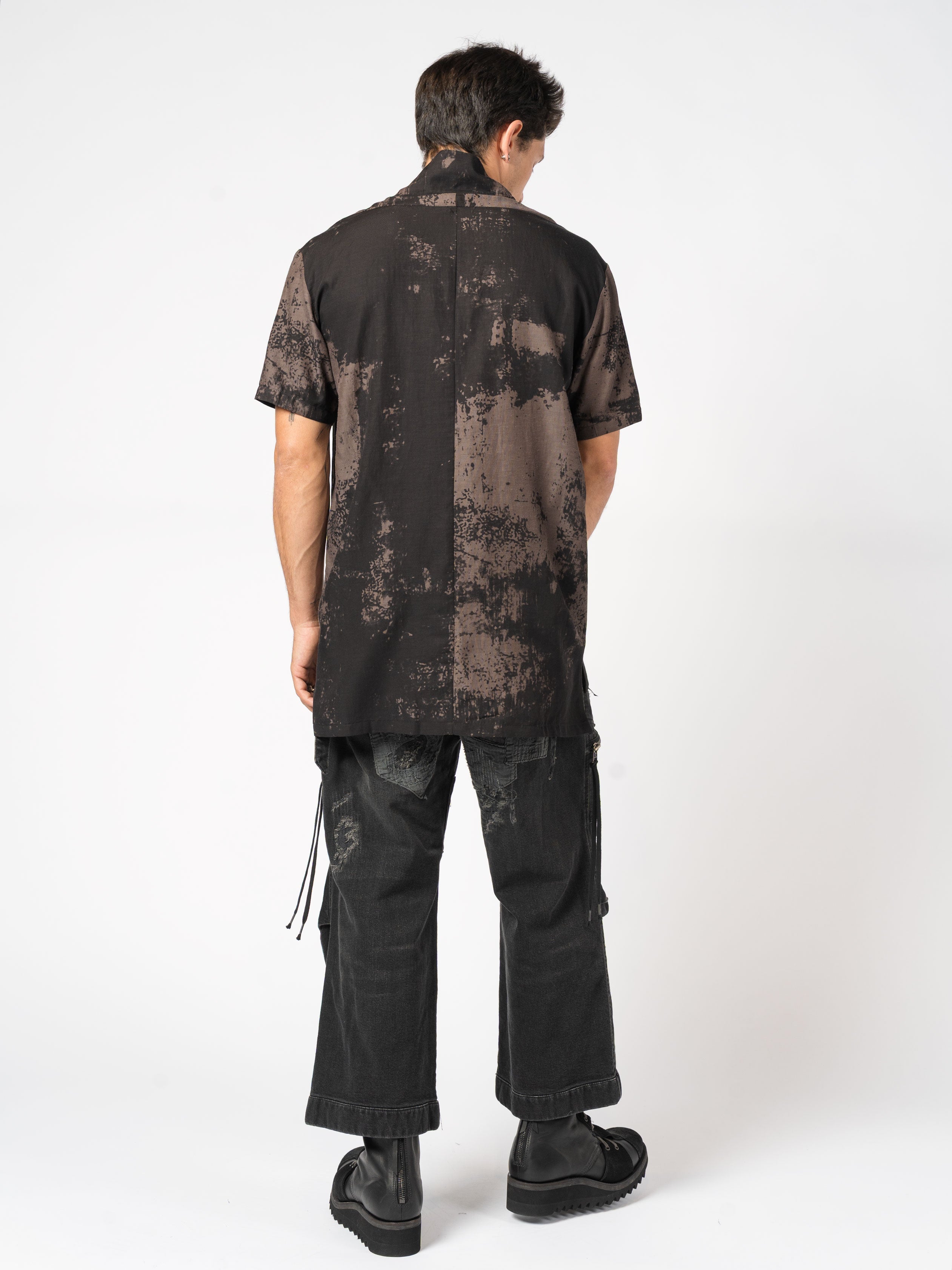 Short-Sleeve Washed Shirt