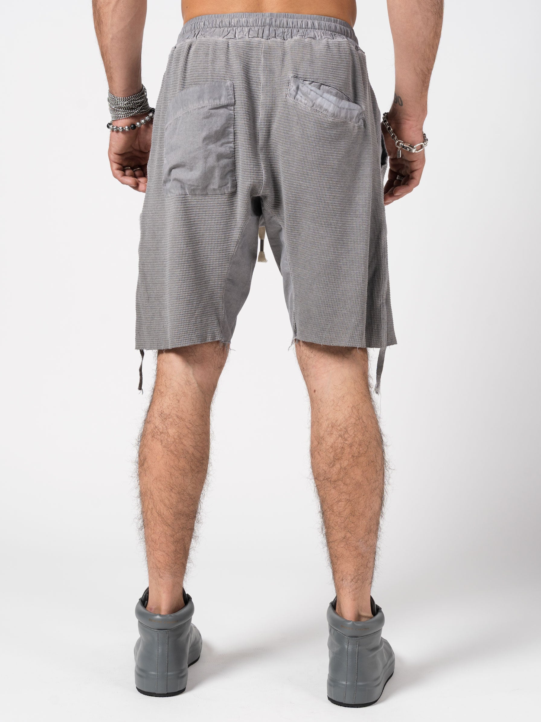 Textured Drop-Crotch Shorts - INN7
