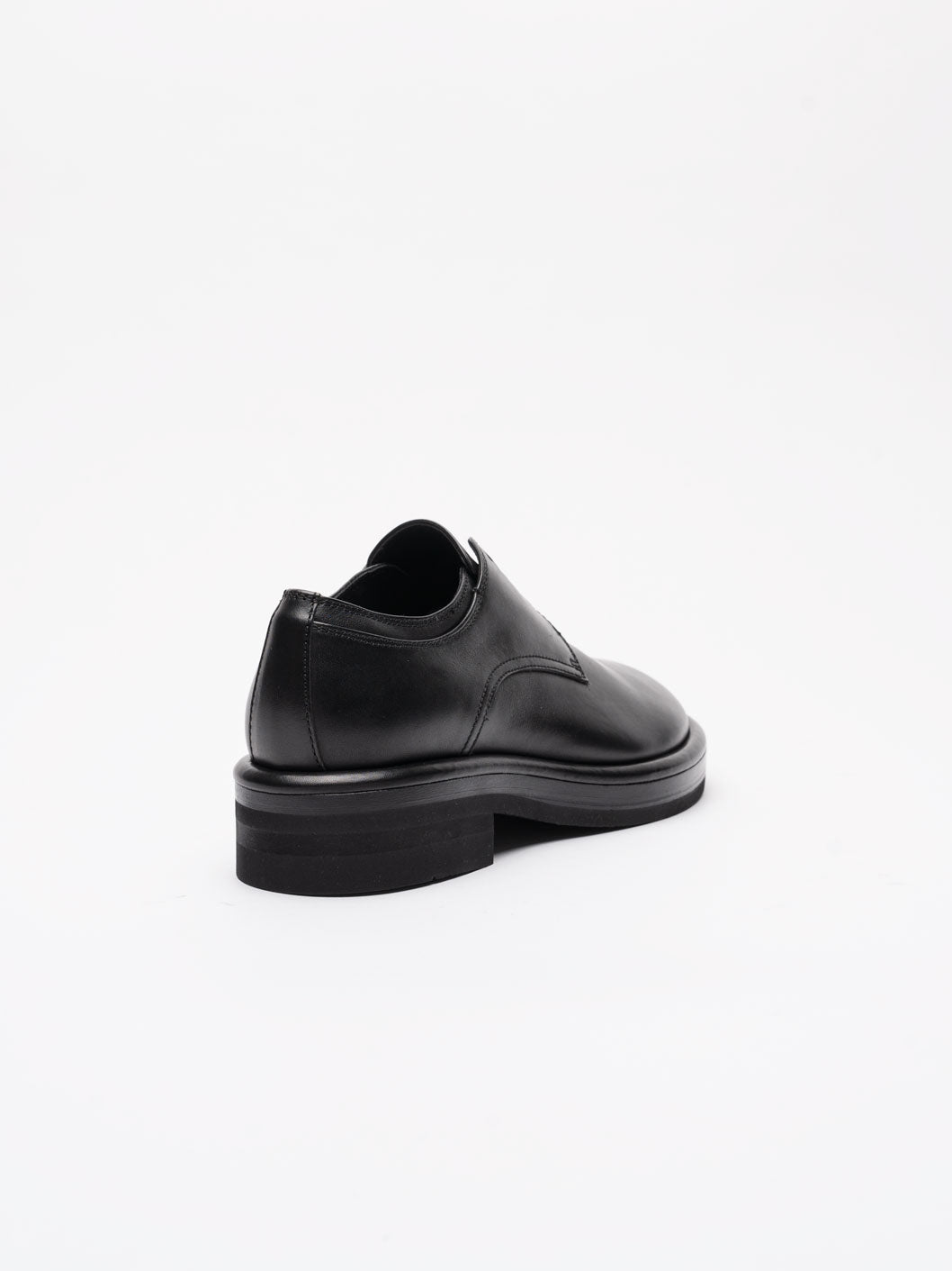 Black Leather Derby Shoes - INN7