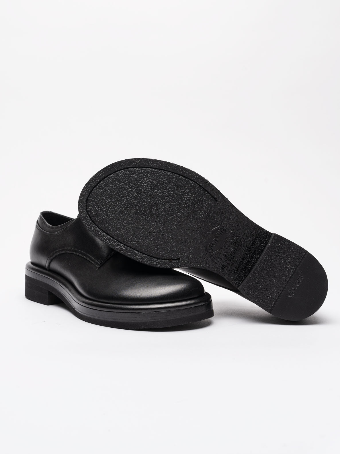 Black Leather Derby Shoes - INN7