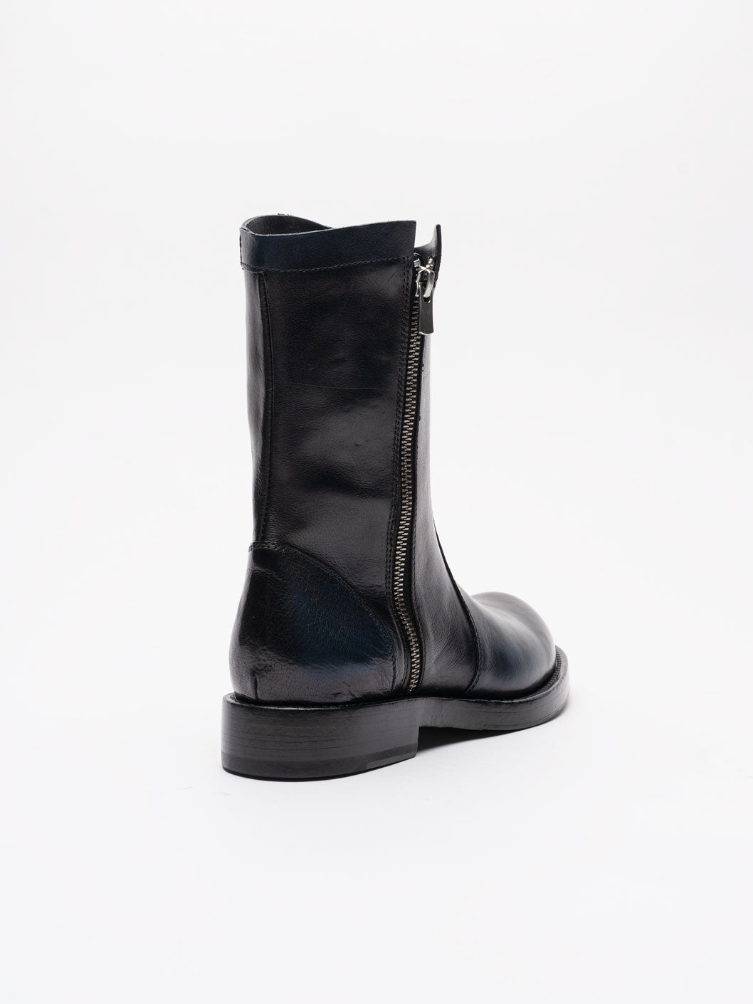 Mid-Calf Leather Boots - INN7